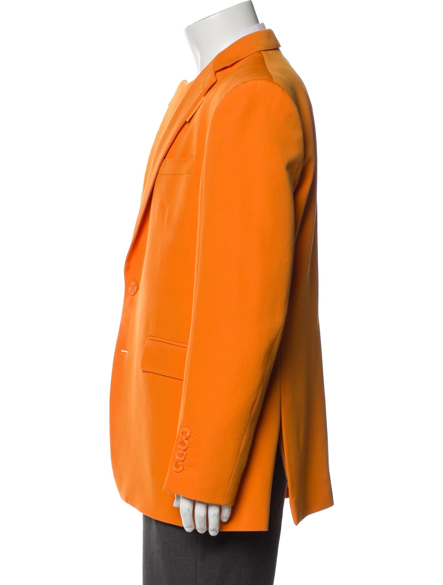 Burberry Orange Wool Blazer