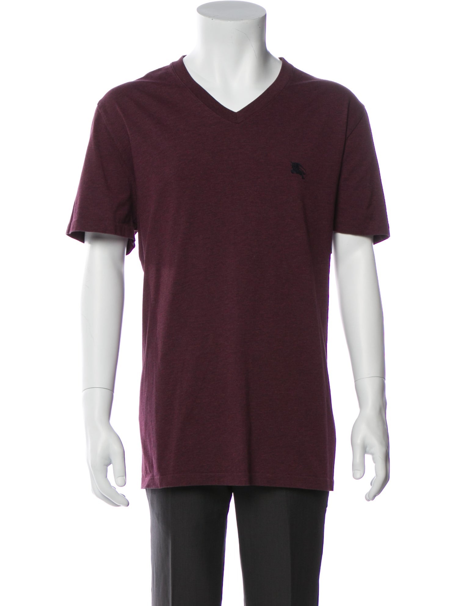 Burberry V-Neck Short Sleeve T-Shirt