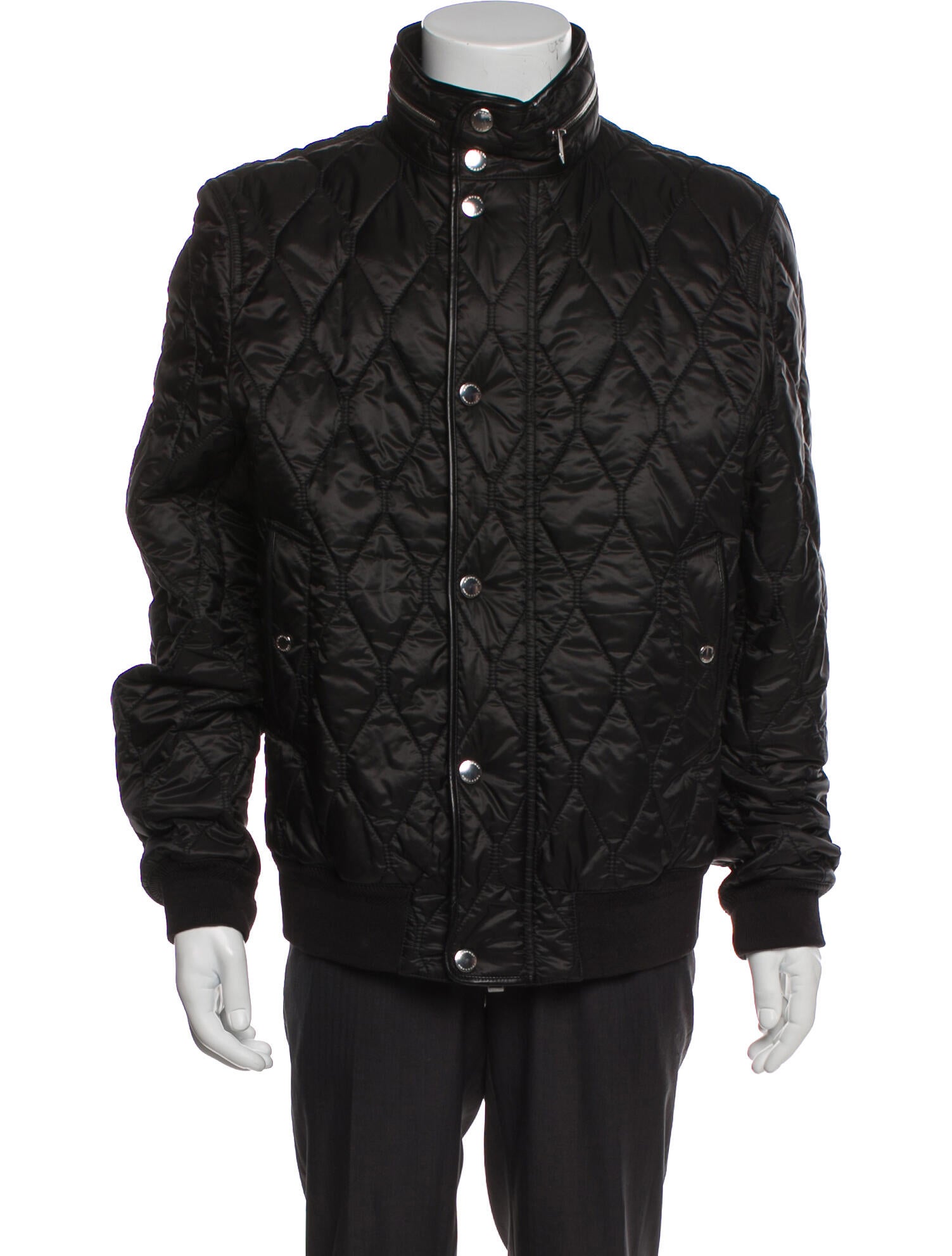 Burberry Nova Check Pattern Puffer Coat