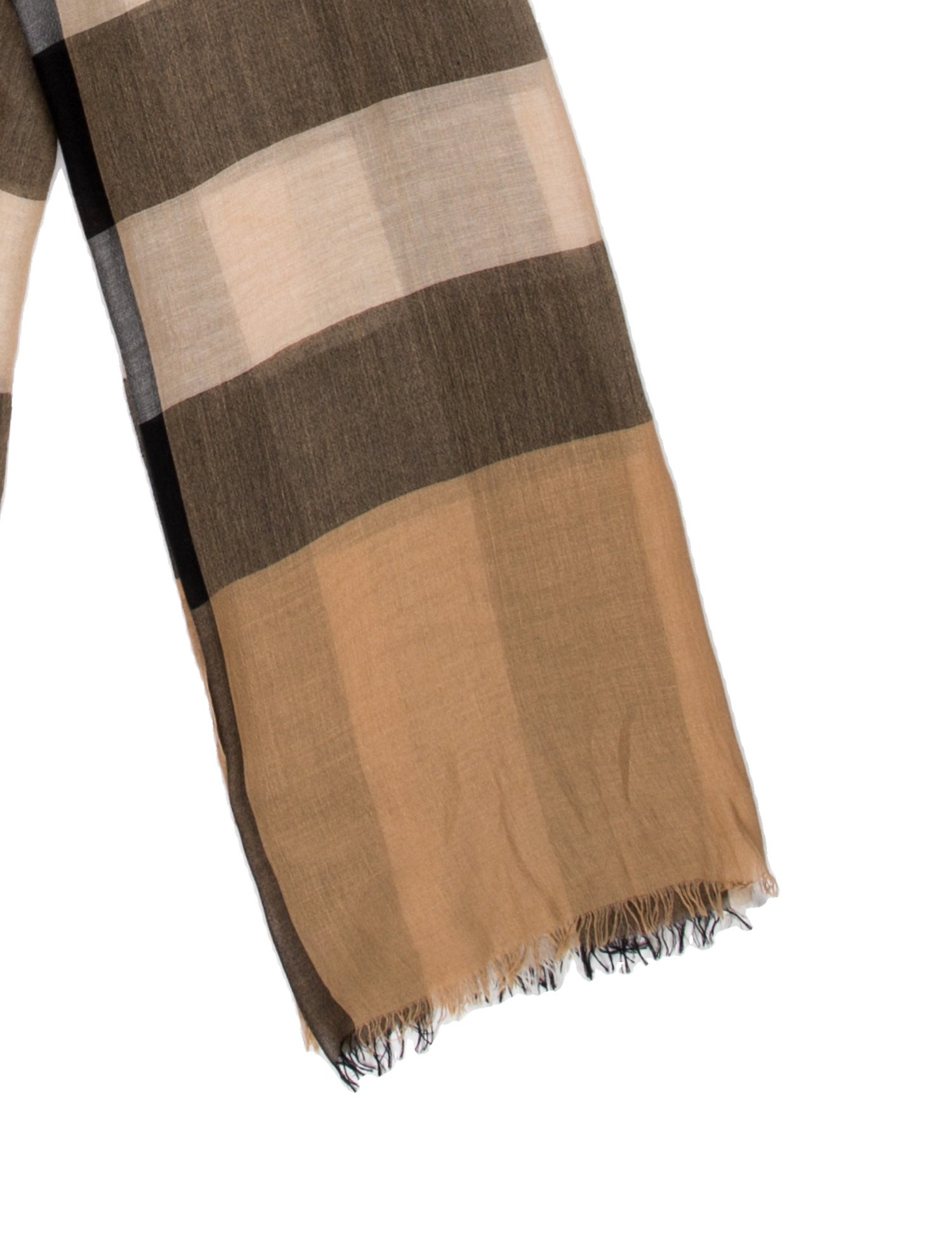 Burberry Plaid Print Scarf