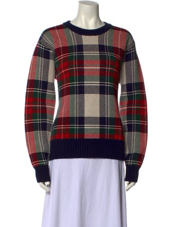 Burberry Exploded Check Pattern Cashmere Pullover