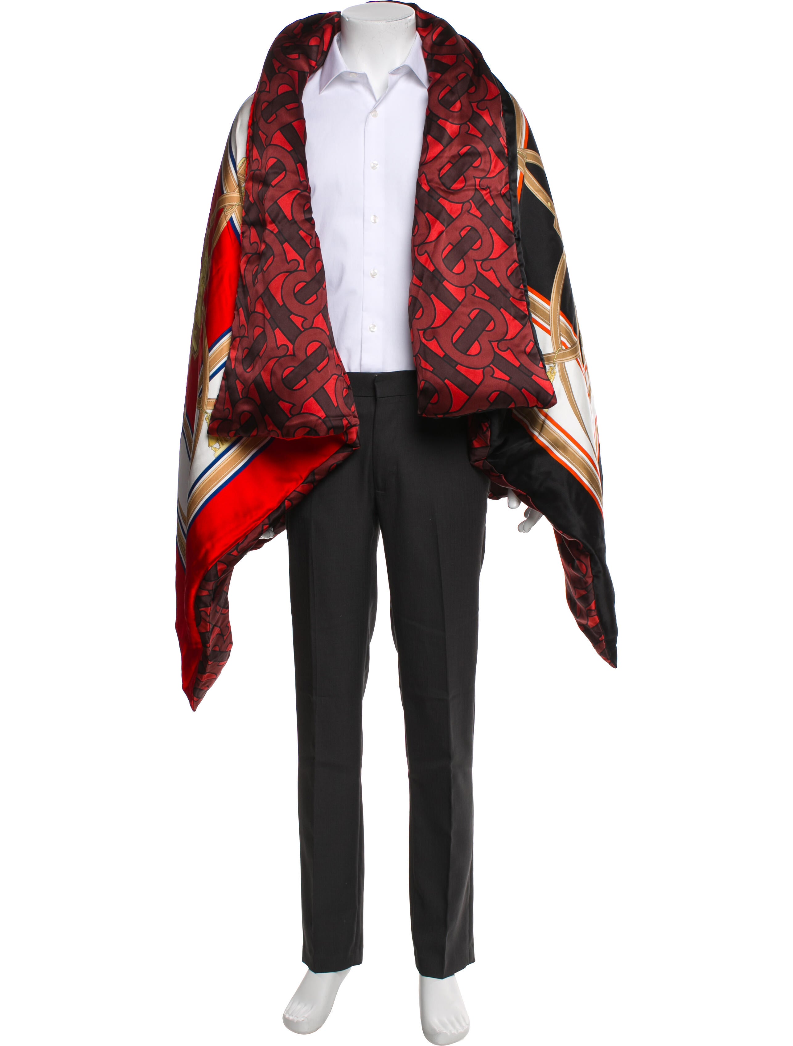 Burberry Silk Printed Moto Jacket