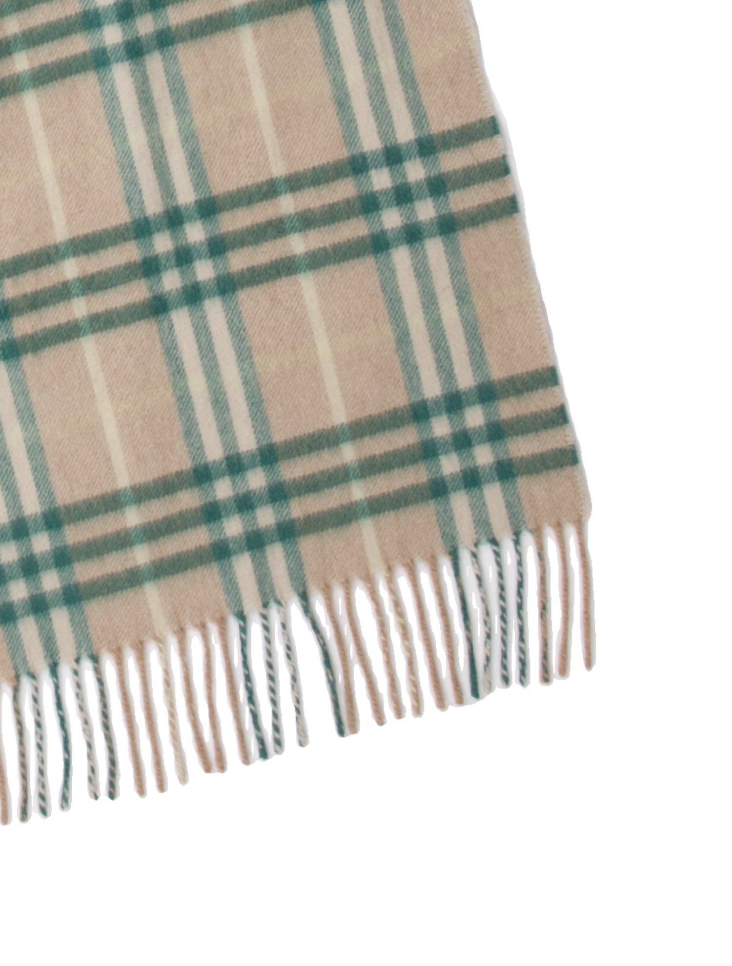 Burberry Cashmere Nova Check Pattern Scarf