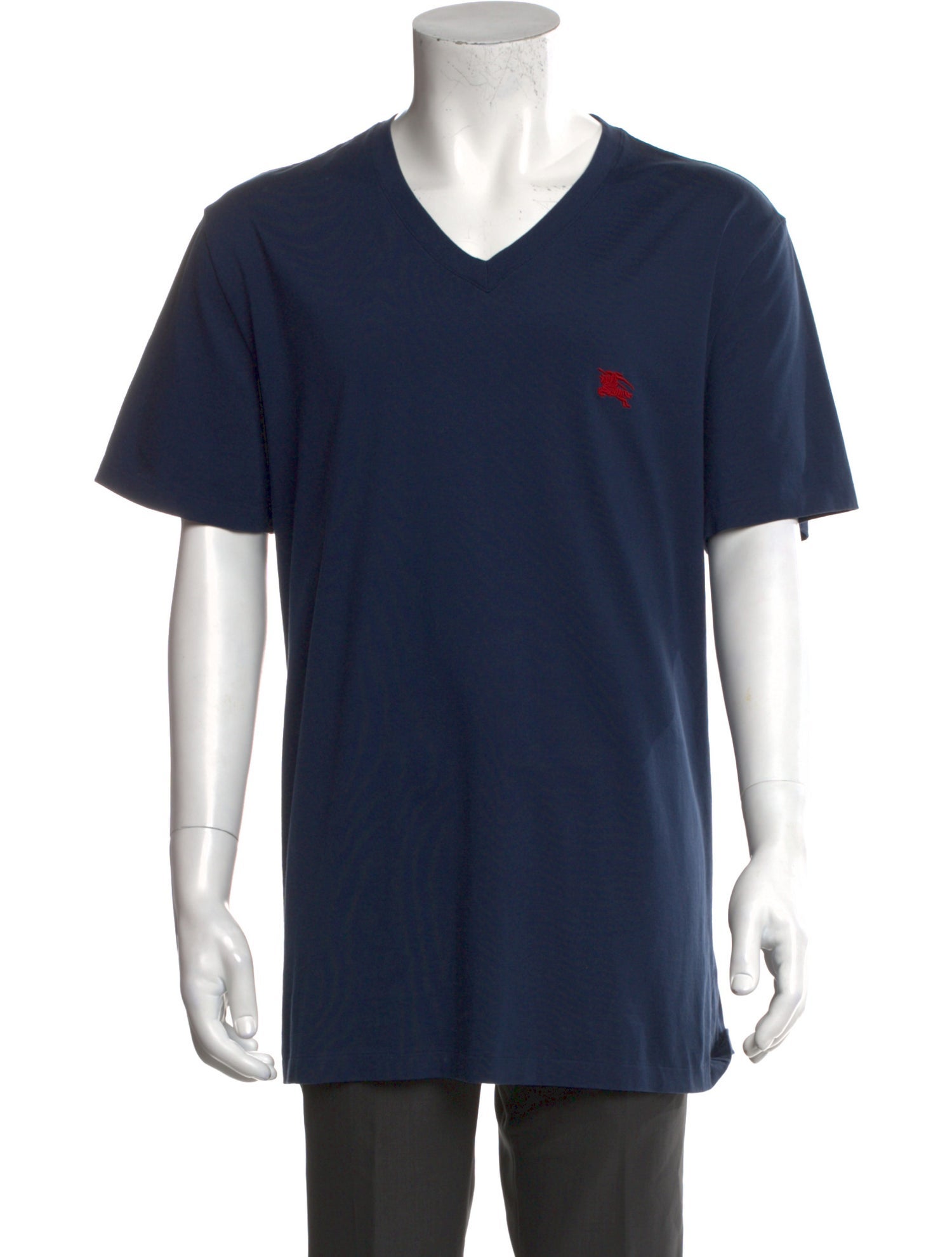 Burberry Signature Logo V-Neck T-Shirt