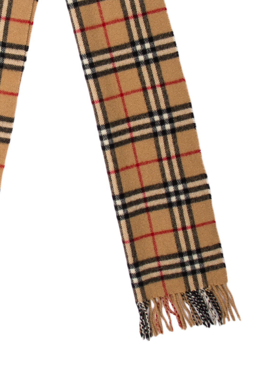 Burberry Lambswool Plaid Print Scarf
