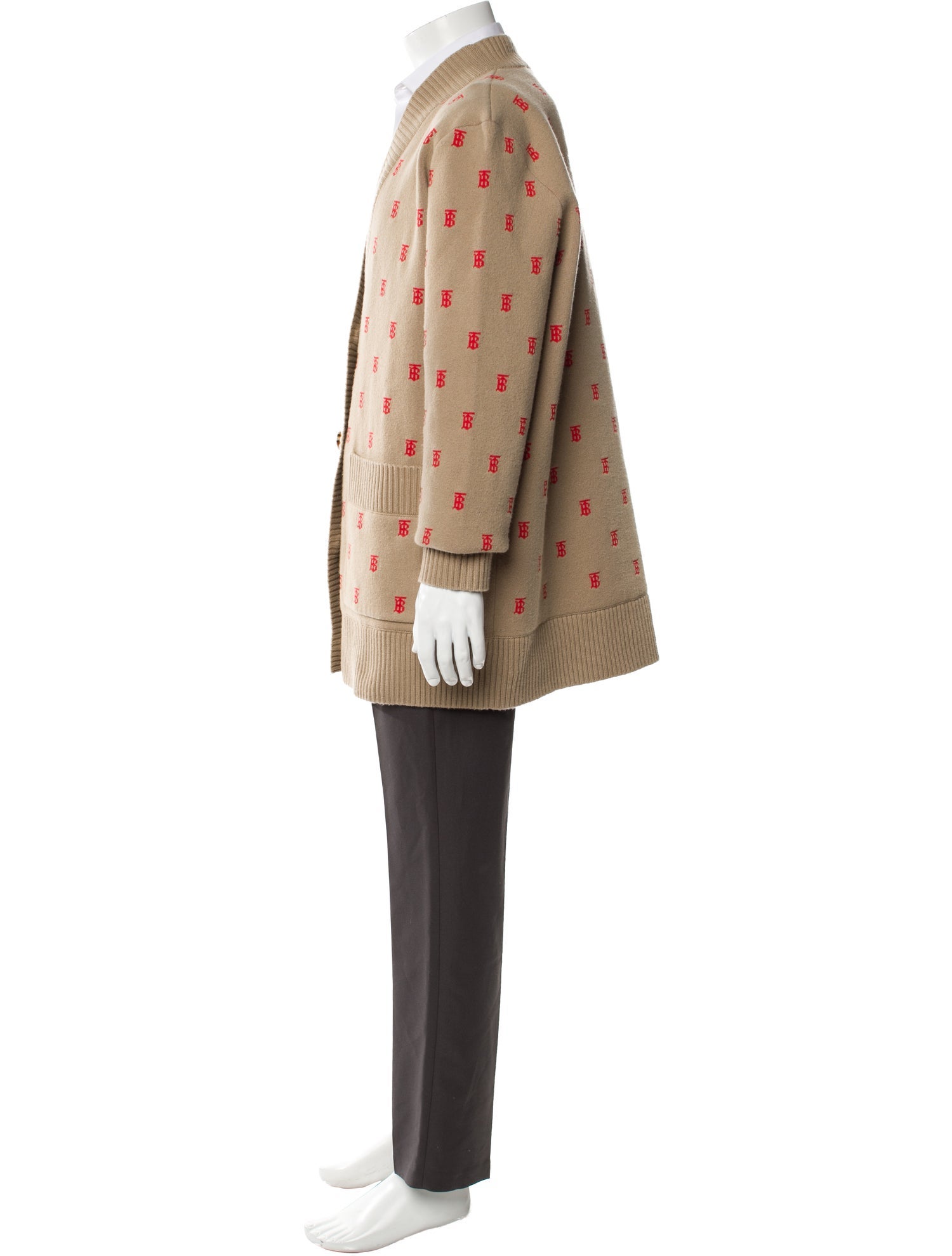 Burberry V-Neck Long Sleeve Cardigan