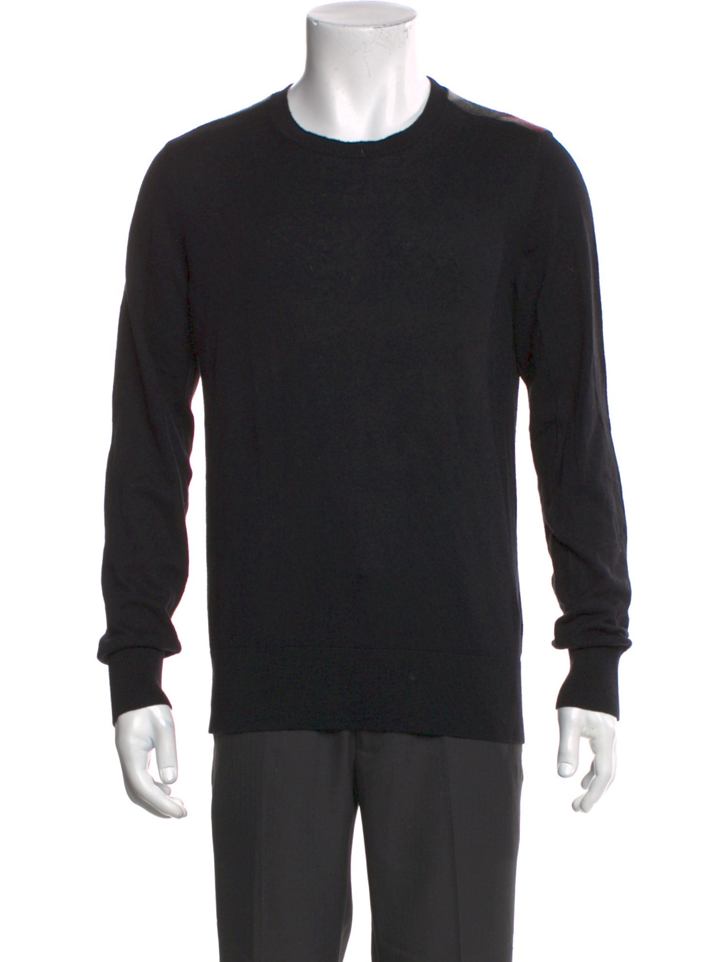 Burberry House Check Pattern Crew Neck Pullover