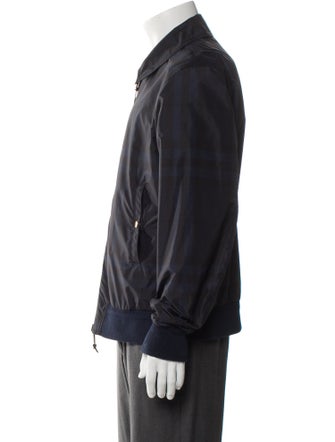 Burberry Exploded Check Pattern Bomber Jacket