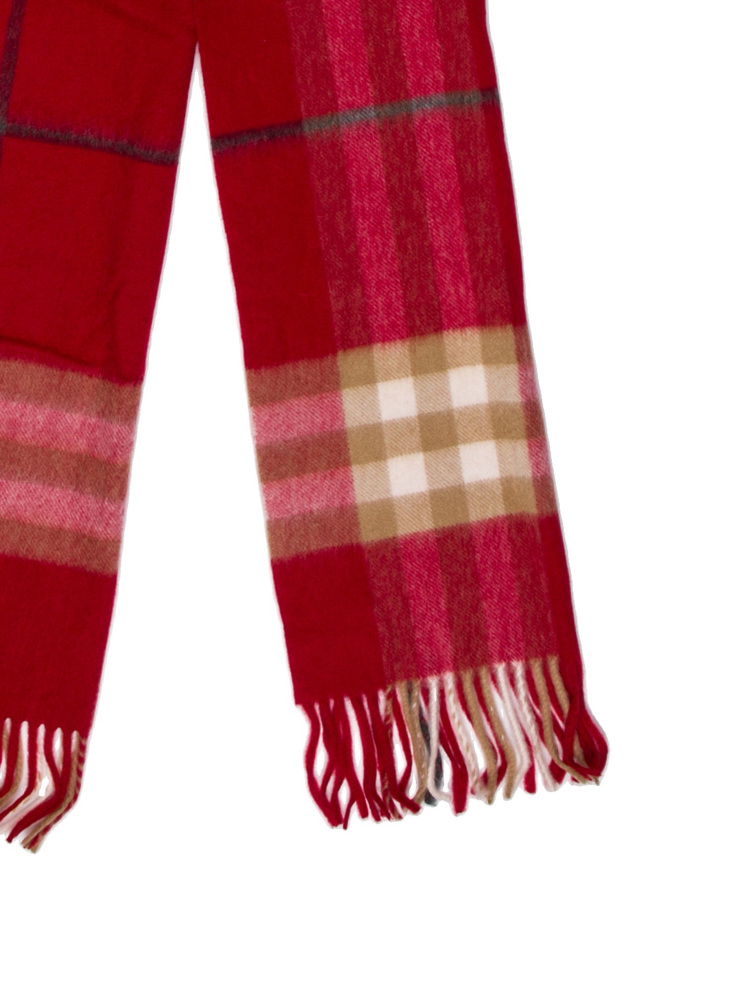 Burberry Cashmere Nova Check Pattern Scarf w/ Tags