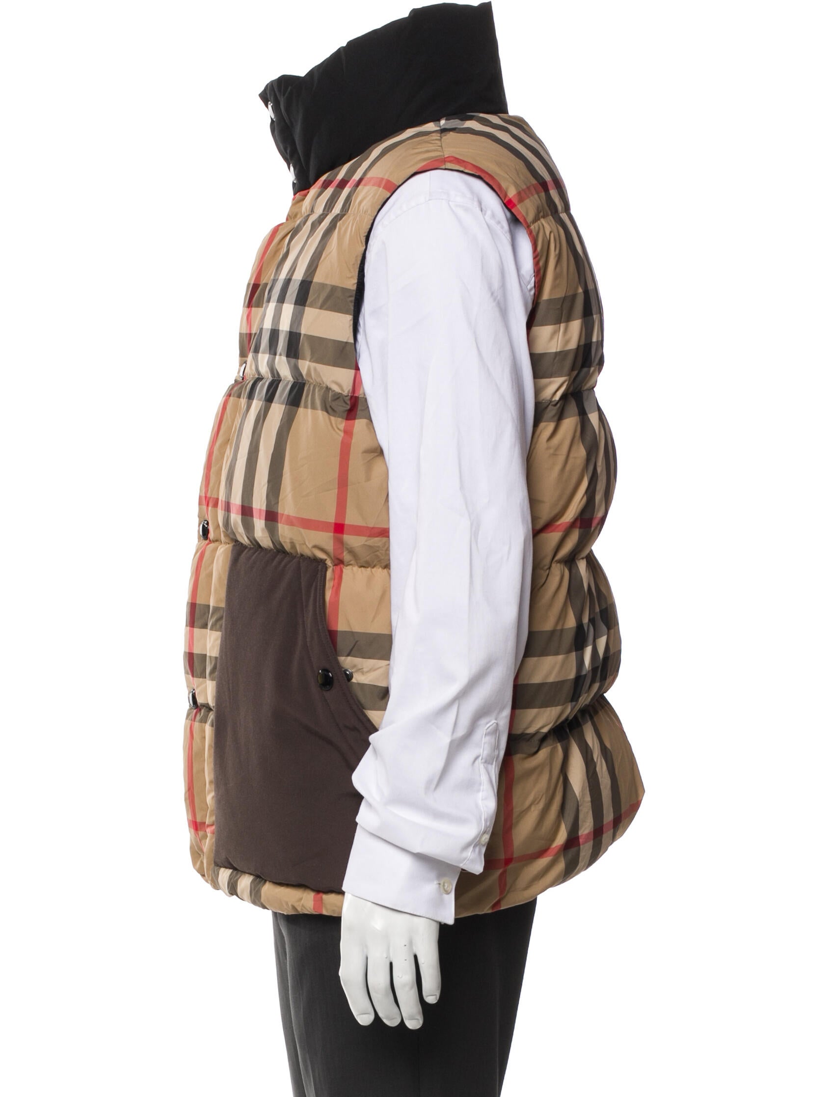 Burberry Plaid Print Vest