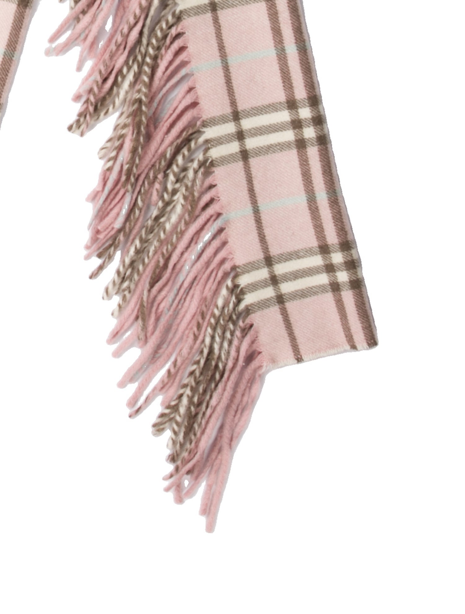 Burberry Cashmere Nova Check Pattern Scarf