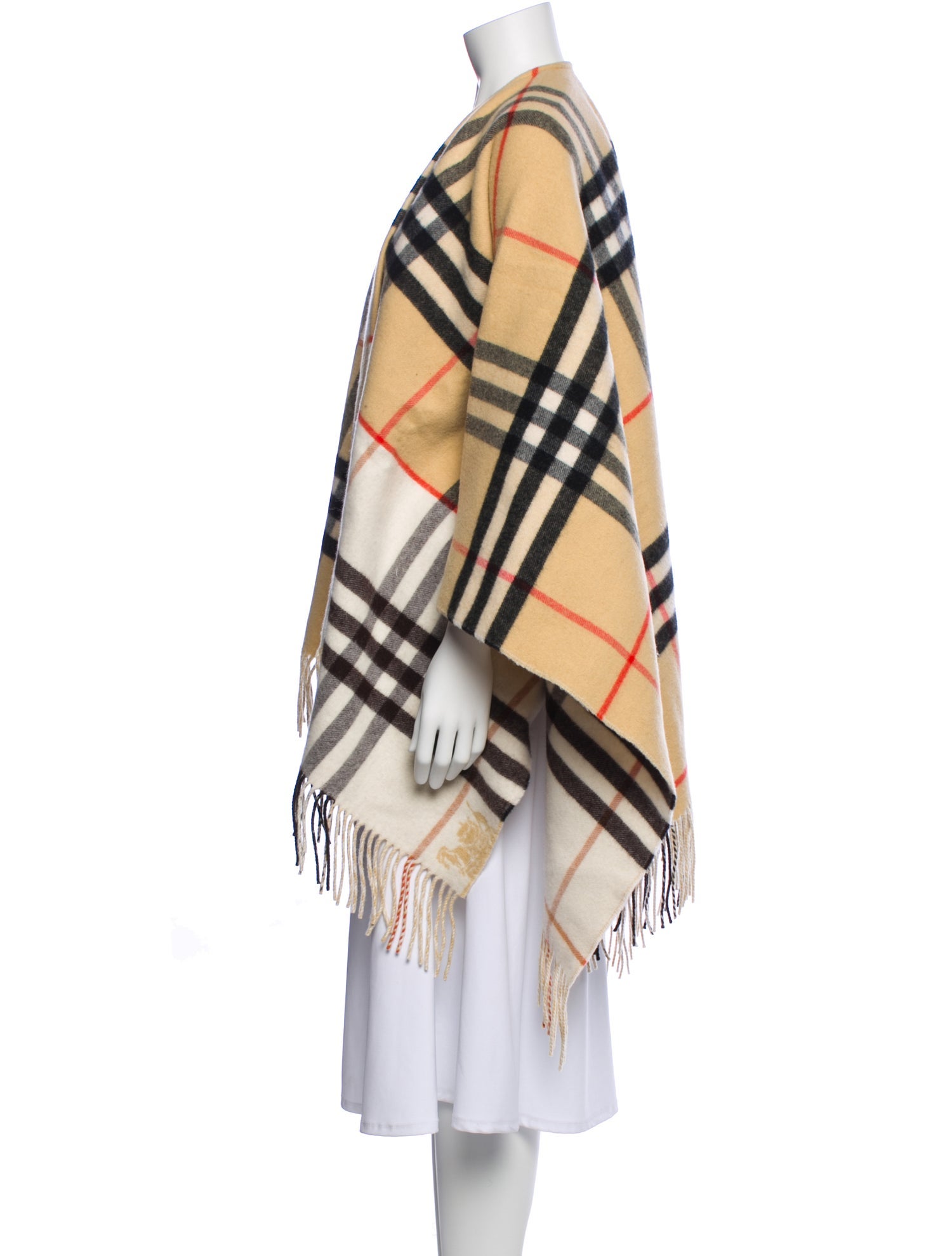 Burberry Merino Wool House Check Pattern Shawl w/ Tags