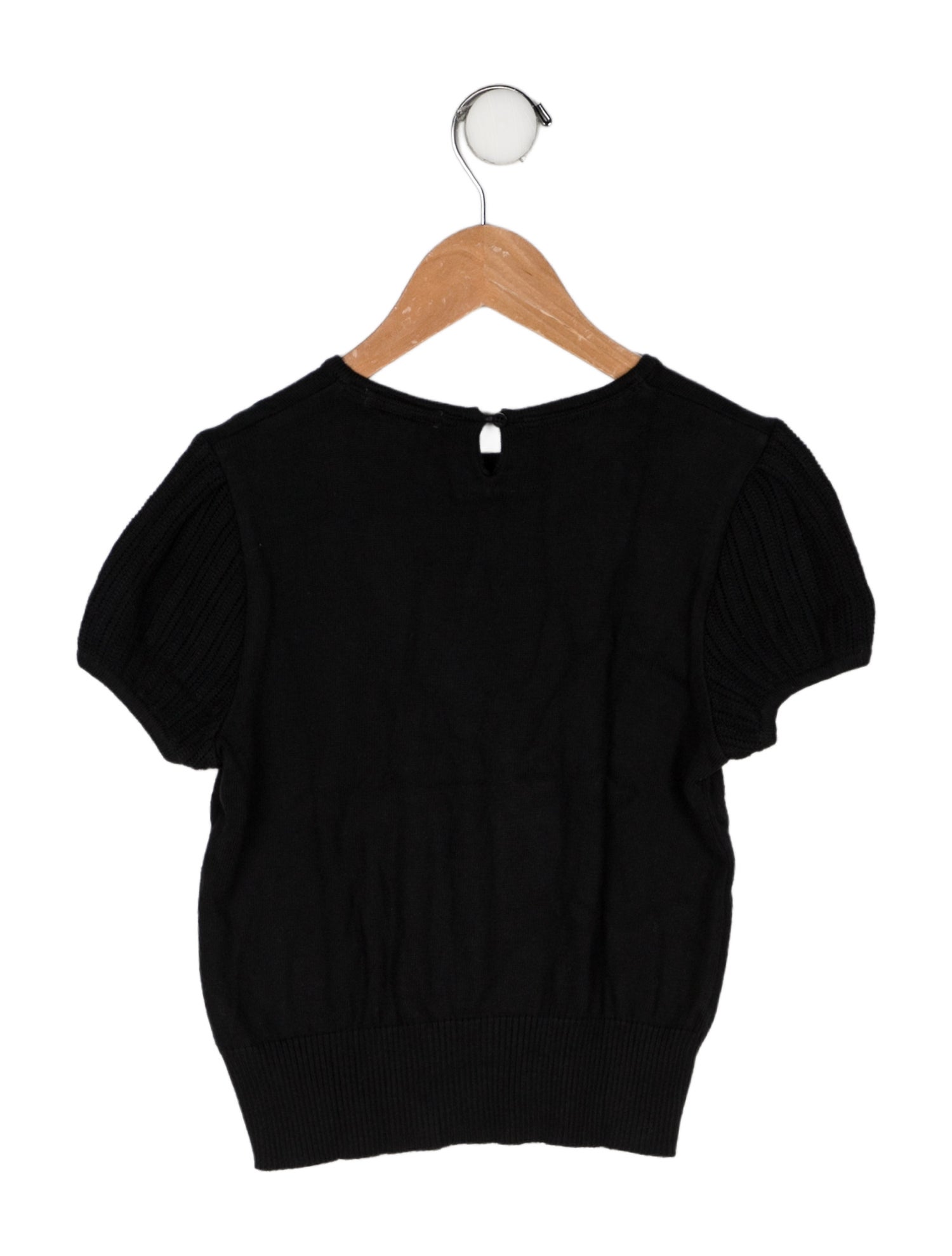 Burberry Girls' Woven Short Sleeve Top