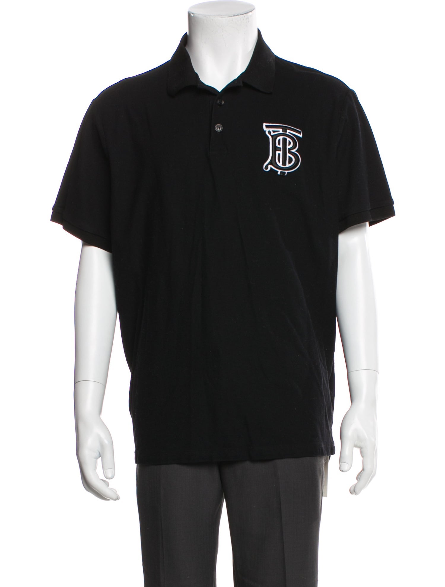Burberry House Check Pattern Crew Neck Polo Shirt