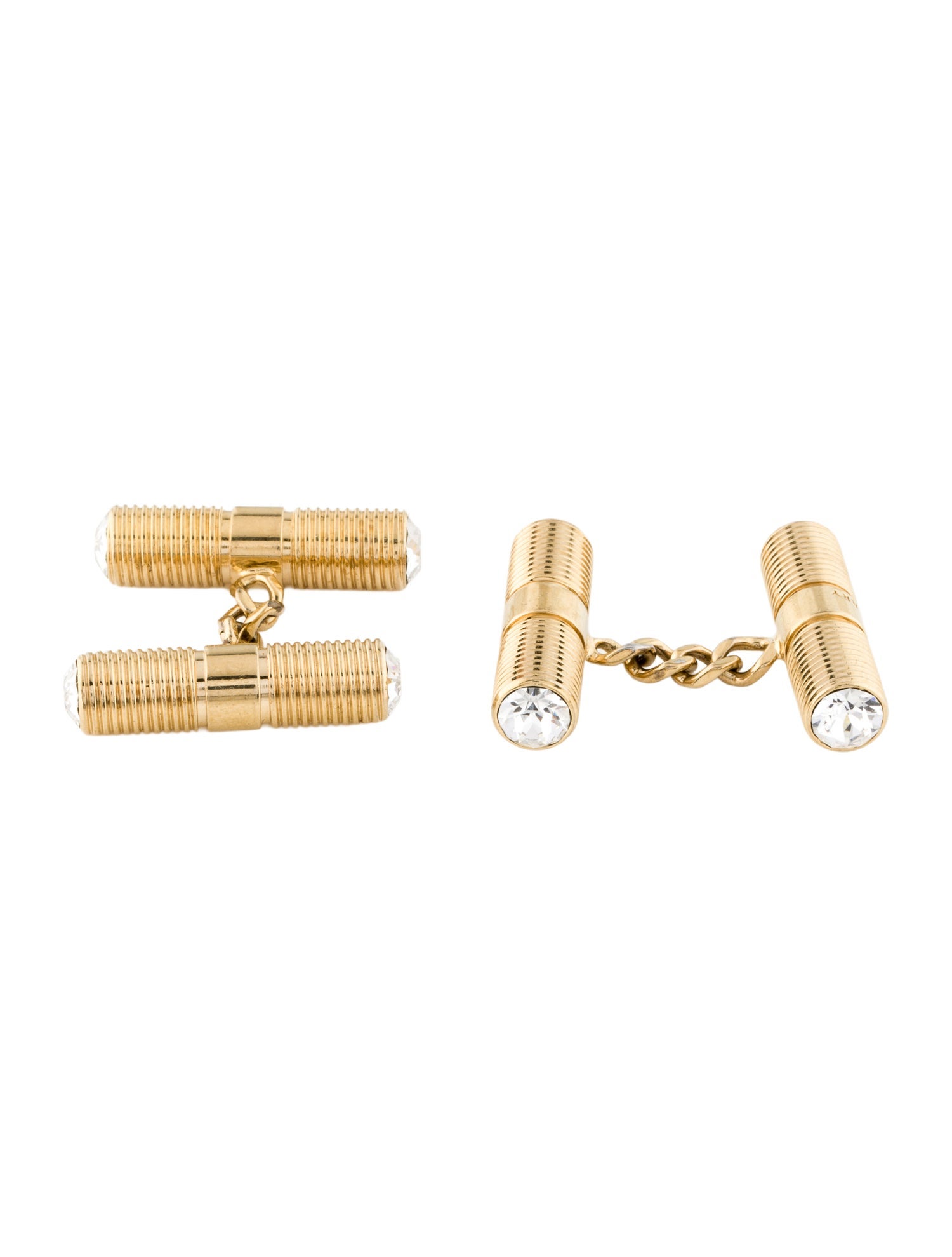 Burberry Crystal Bolt Chain-Link Cufflinks