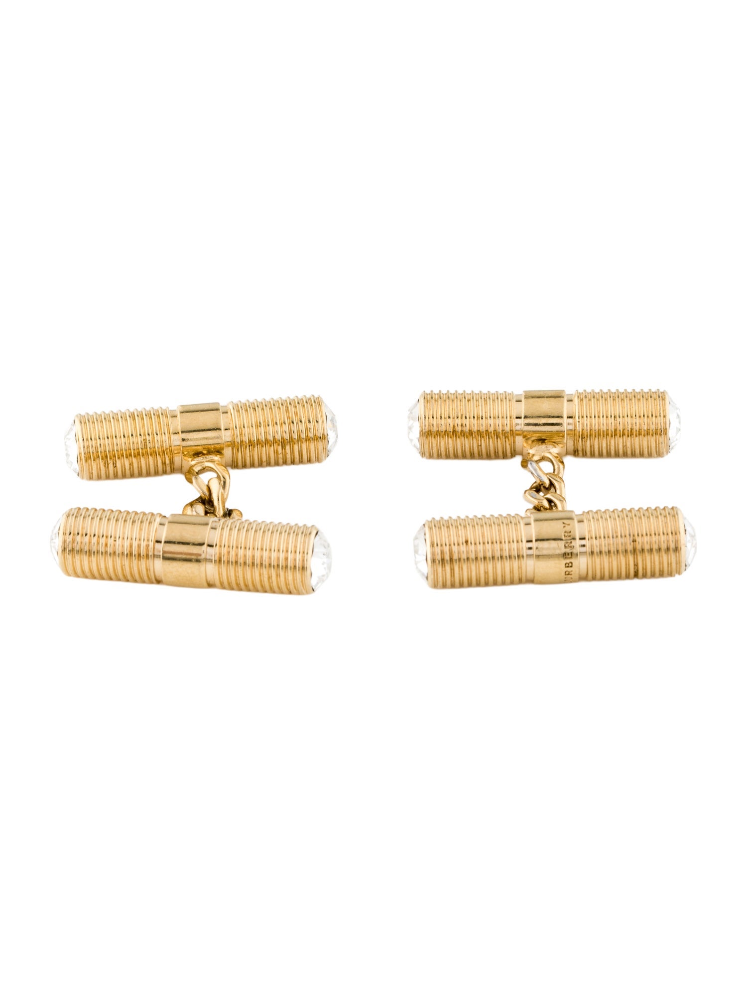 Burberry Crystal Bolt Chain-Link Cufflinks