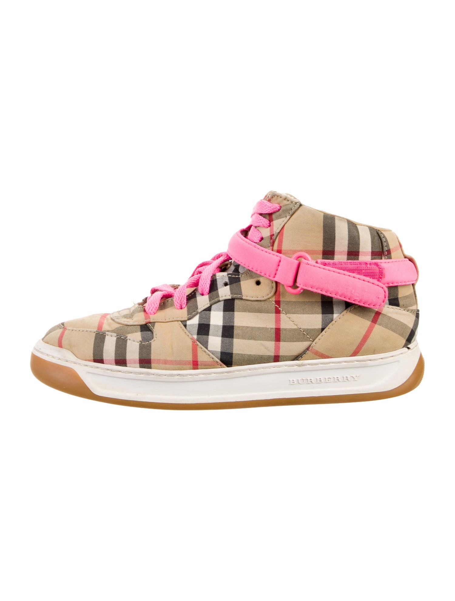 Burberry Pattern Print Mid-top Sneakers