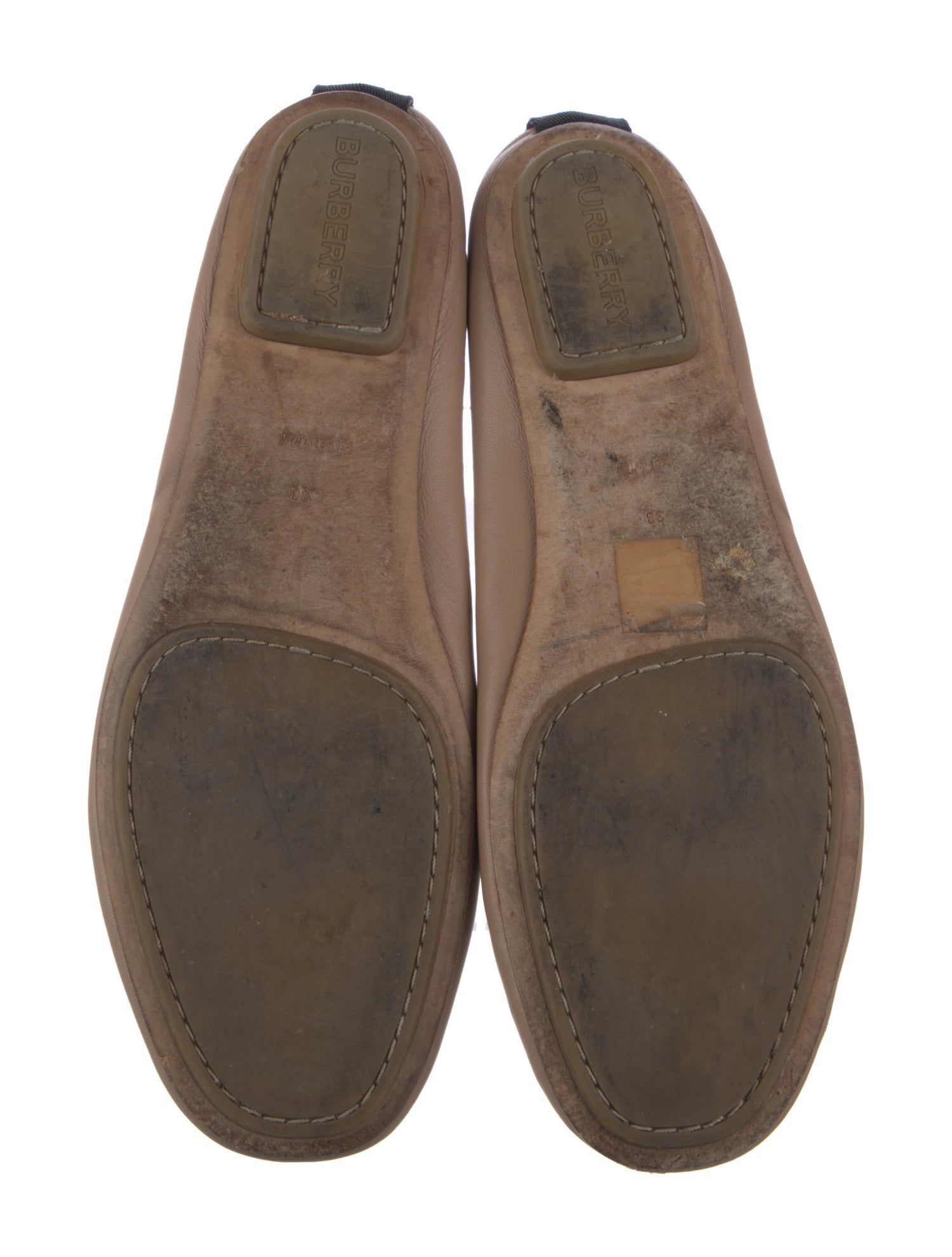 Nova Check Pattern Leather Ballet Flats