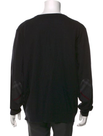 Burberry Exploded Check Pattern Crew Neck Pullover