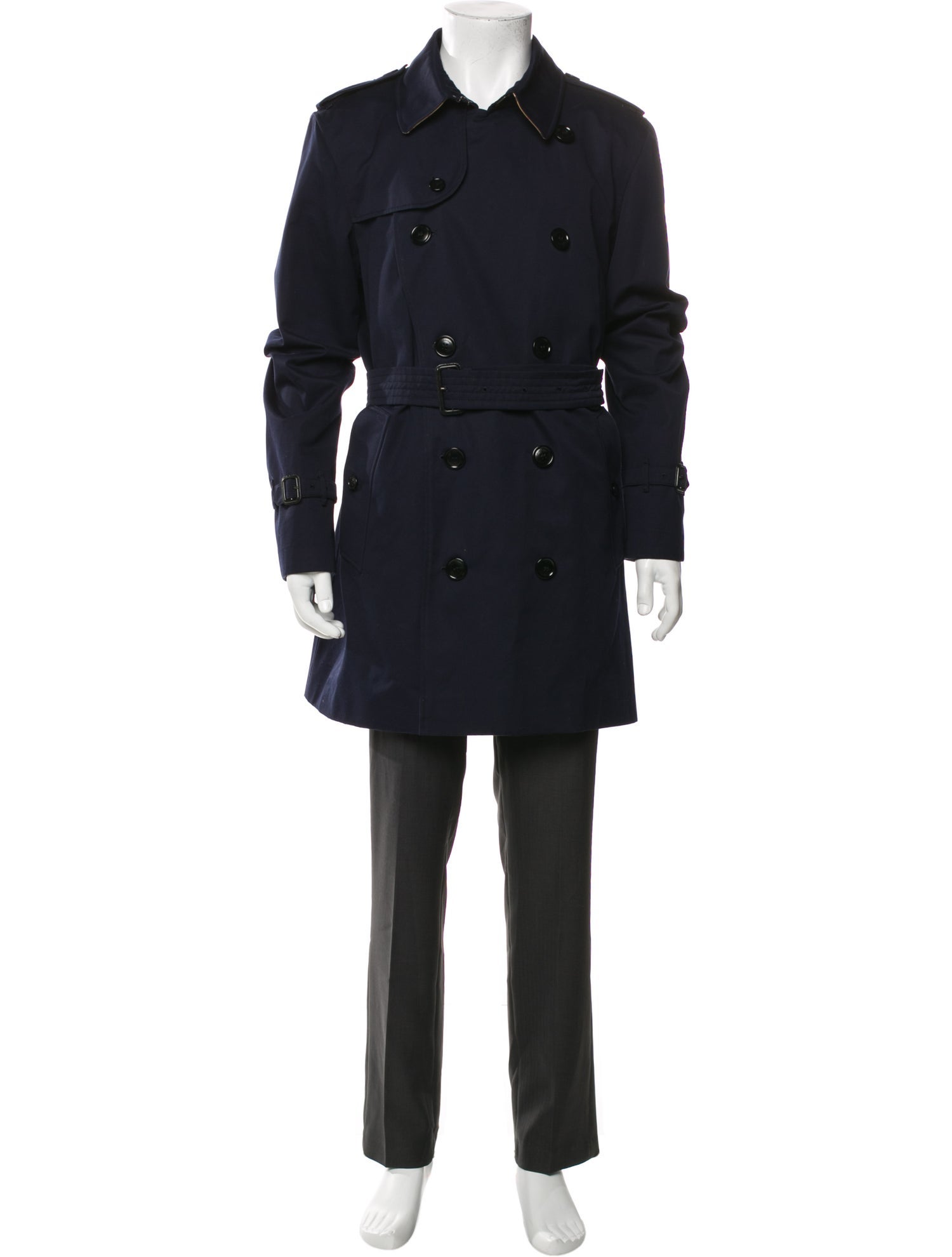 Burberry Nova Check Pattern Trench Coat