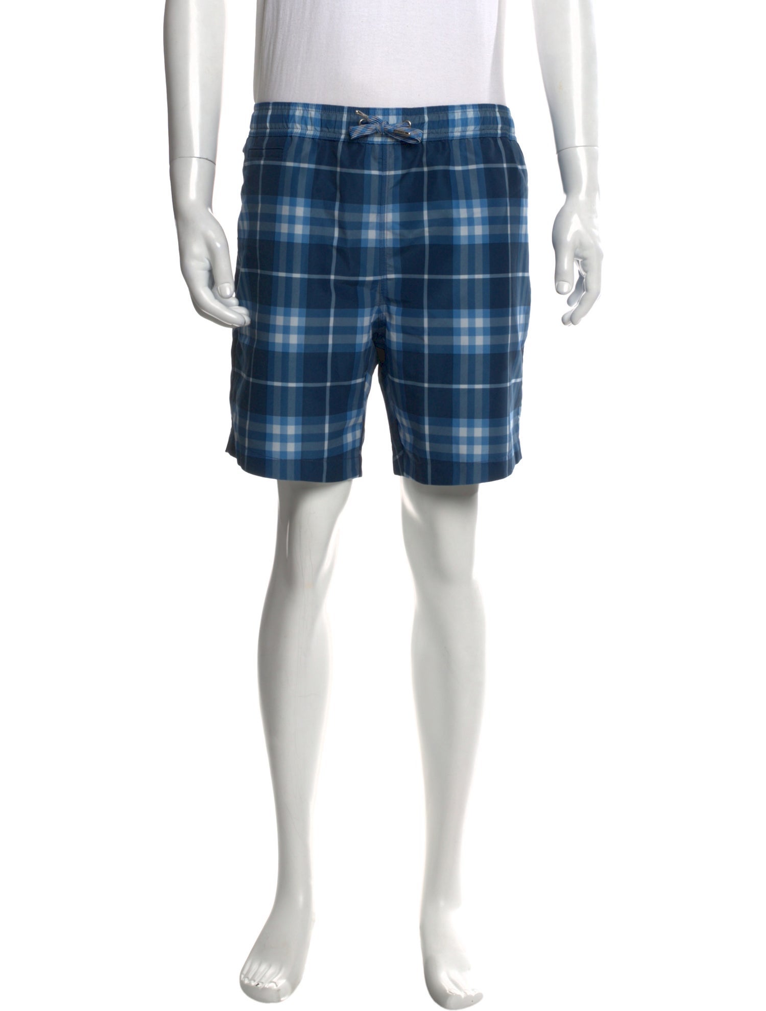 Burberry Nova Check Pattern Swim Trunks