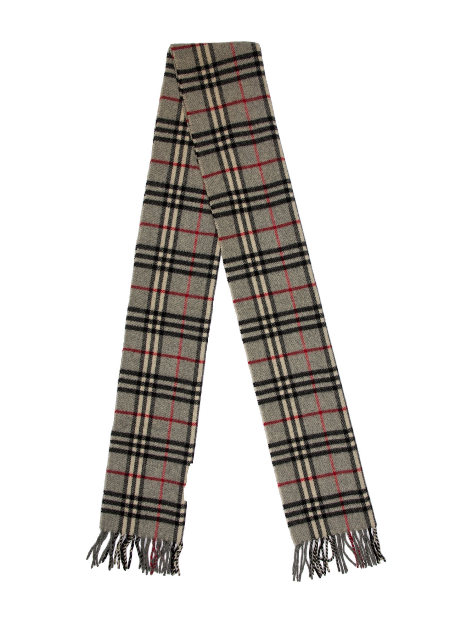 Burberry Lambswool Nova Check Pattern Scarf