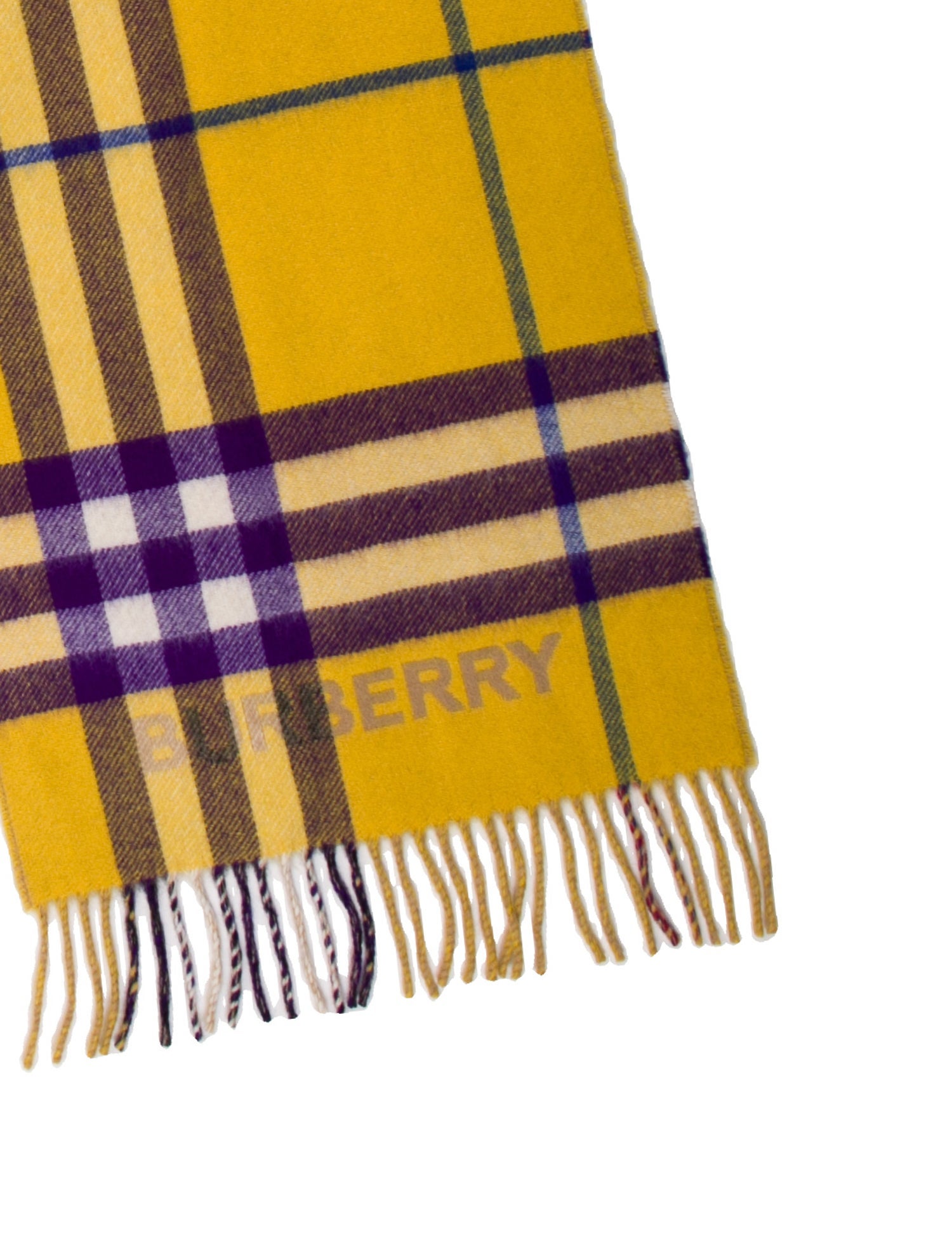 Burberry Cashmere House Check Pattern Scarf