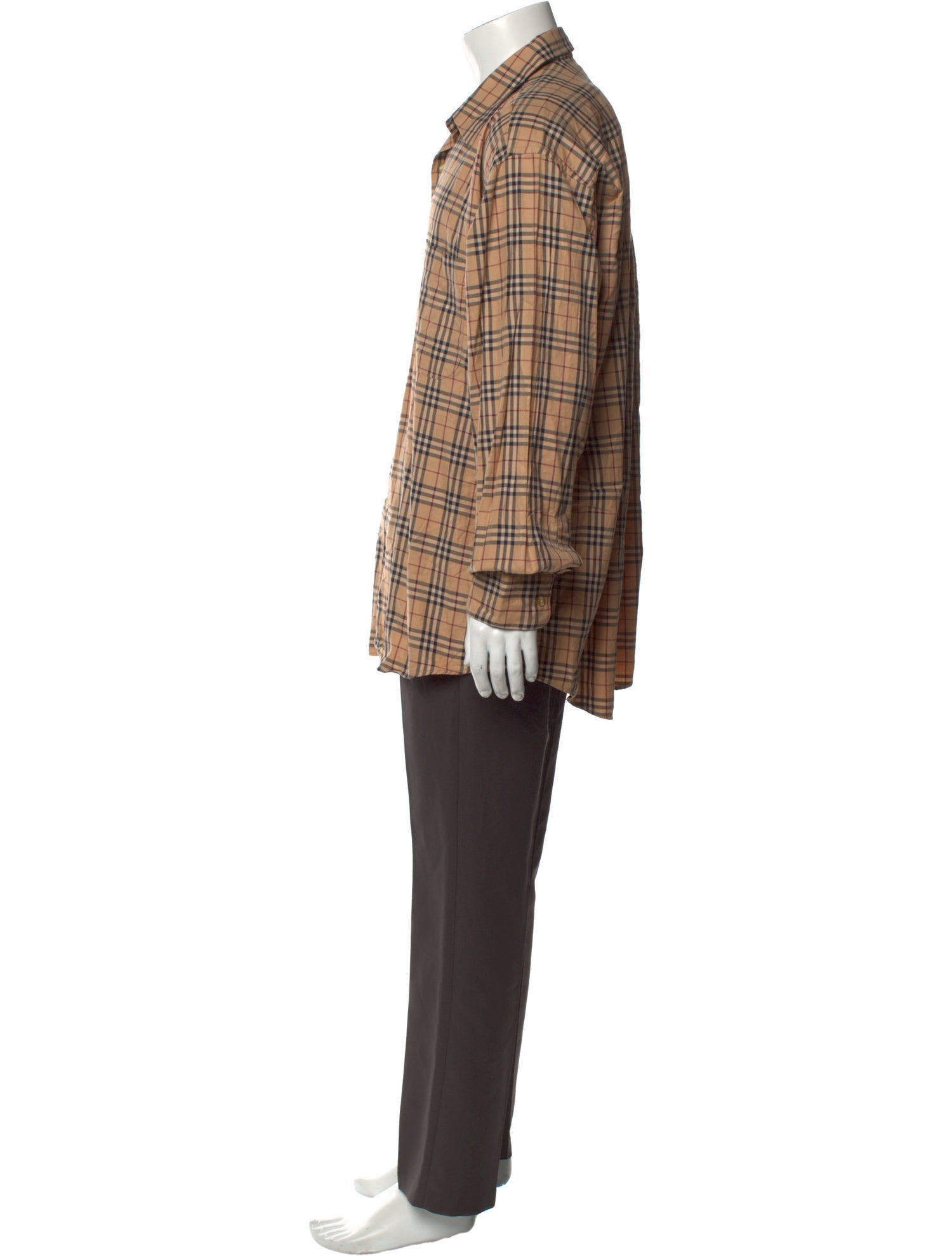 Burberry House Check Pattern Long Sleeve Shirt