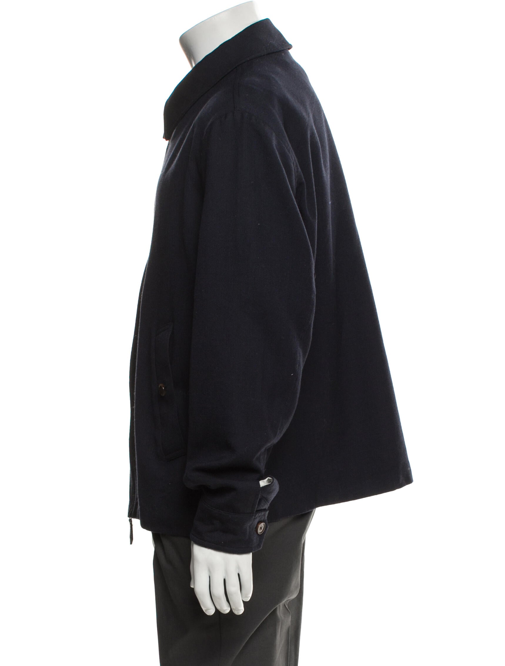 Burberry Nova Check Pattern Wool Bomber Jacket