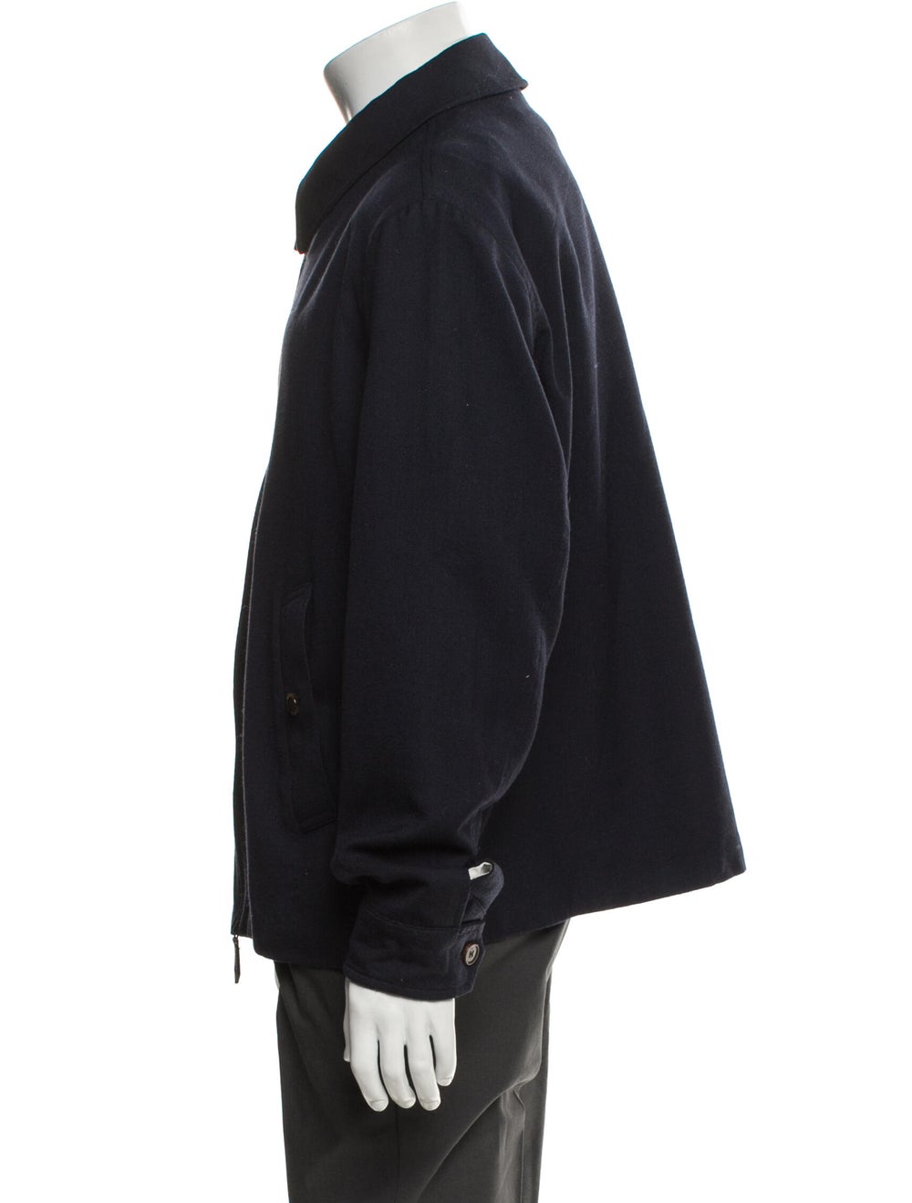 Burberry Nova Check Pattern Wool Bomber Jacket - image 2