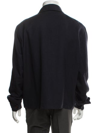 Burberry Nova Check Pattern Wool Bomber Jacket