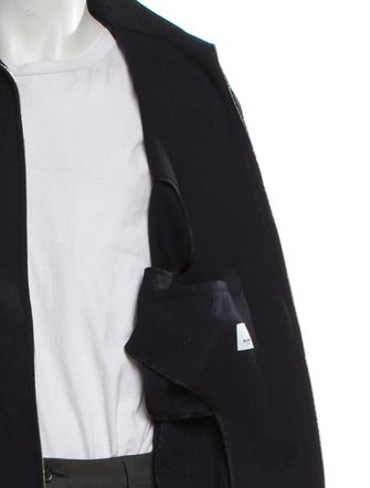 Burberry Nova Check Pattern Wool Bomber Jacket