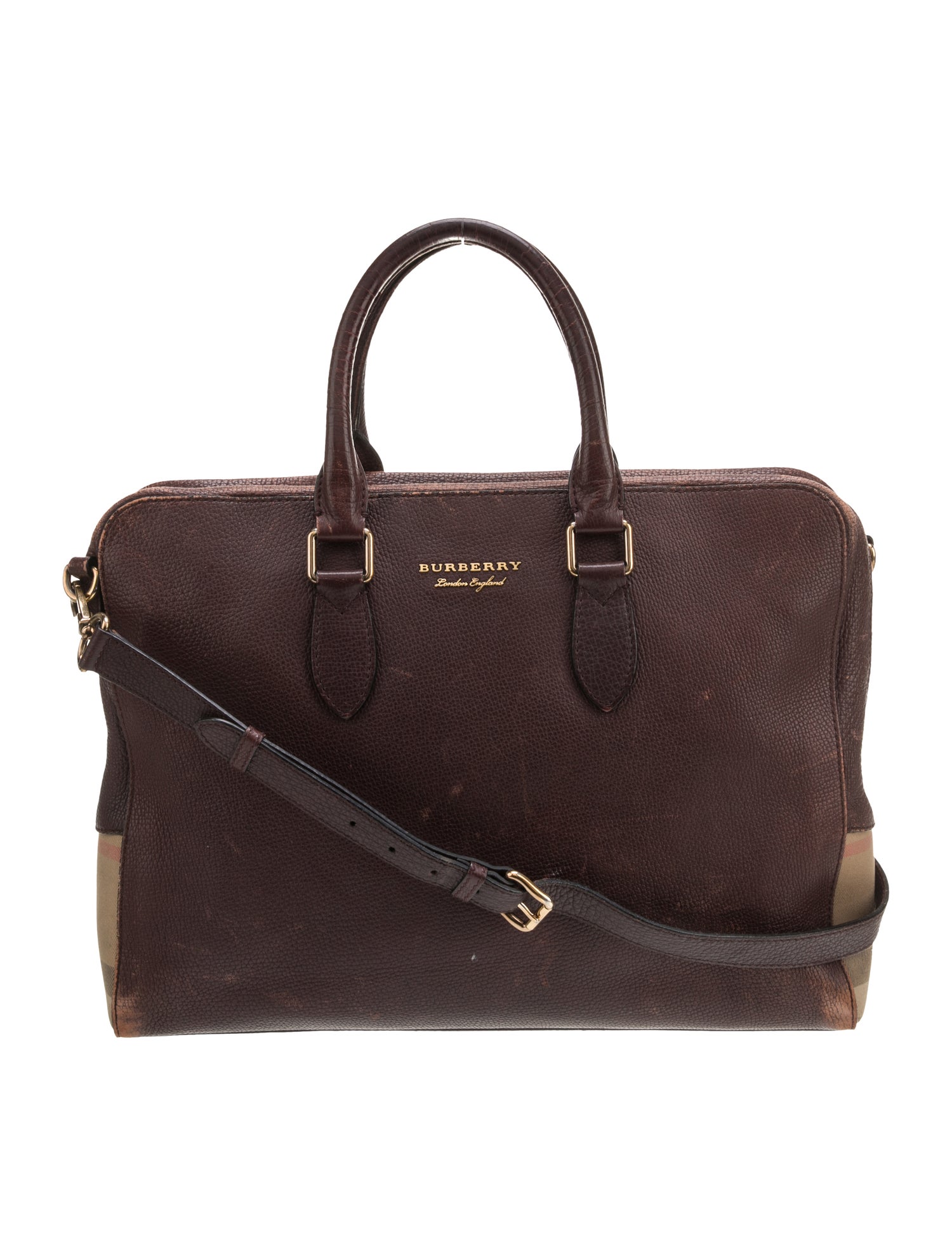Burberry House Check Briefcase