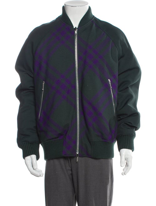 Burberry Nova Check Pattern Bomber Jacket