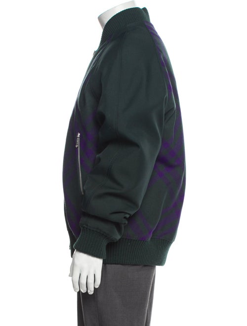 Burberry Nova Check Pattern Bomber Jacket