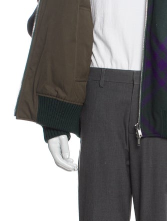 Burberry Nova Check Pattern Bomber Jacket