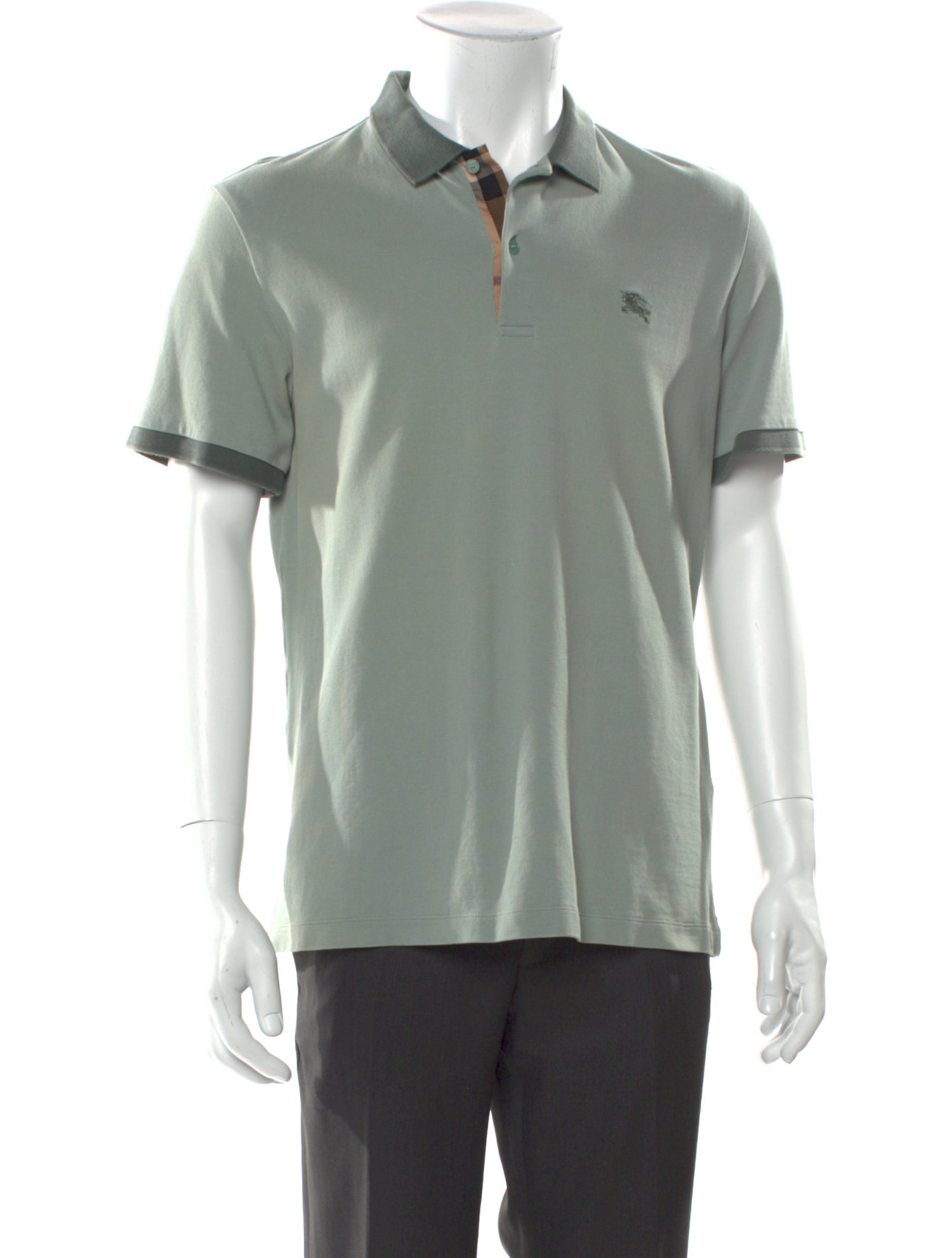 Burberry Nova Check Pattern Collar Polo Shirt