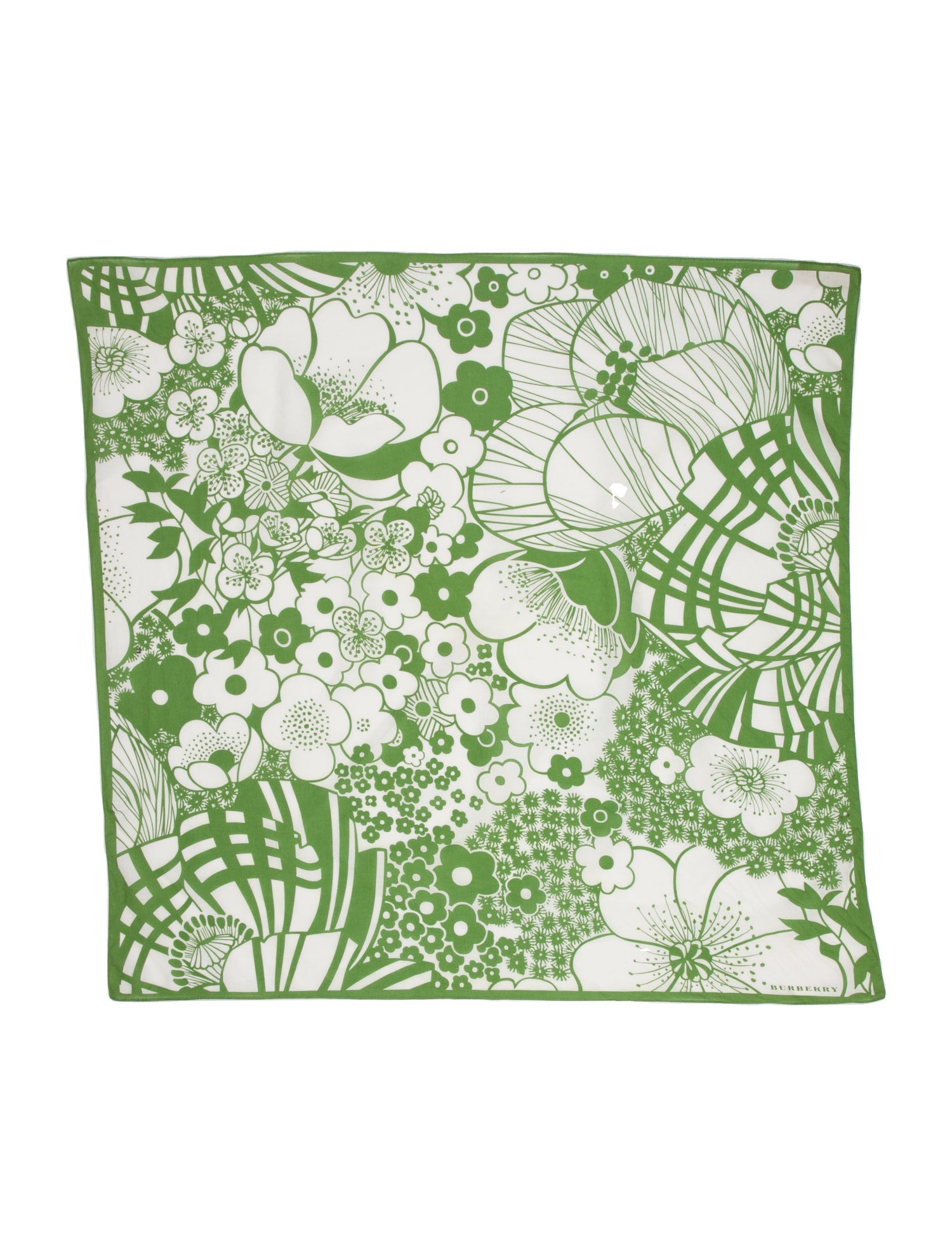 Burberry Floral Print Scarf