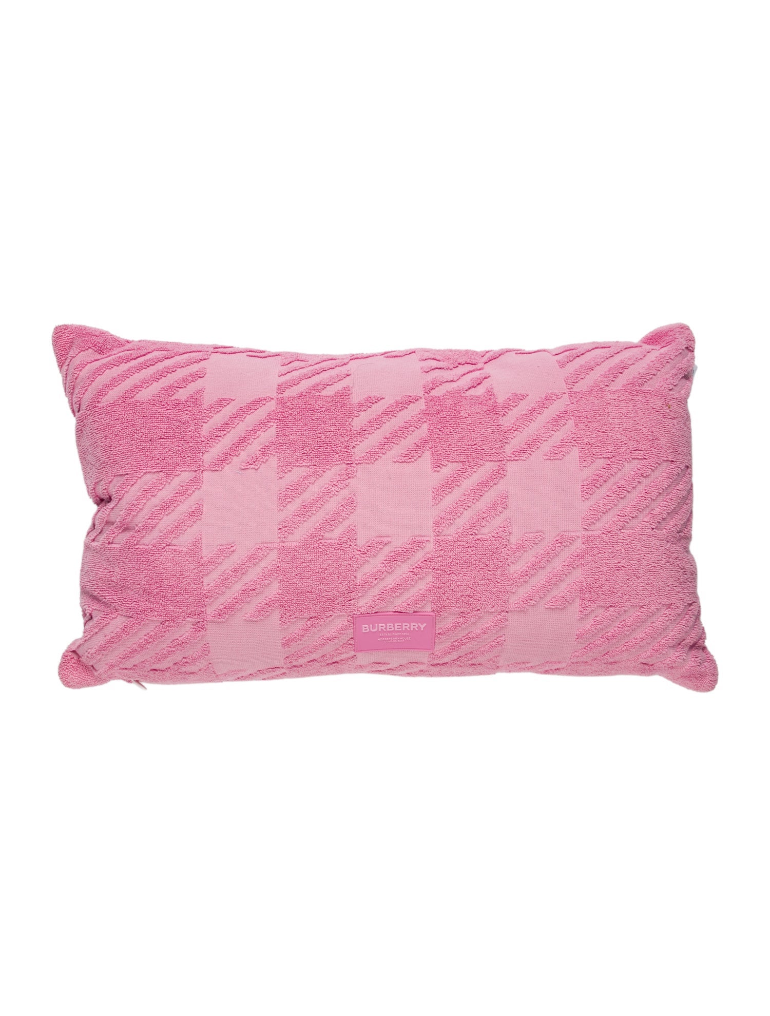 Burberry Pair of Burberry Jacquard Check Terry Cloth Cushion