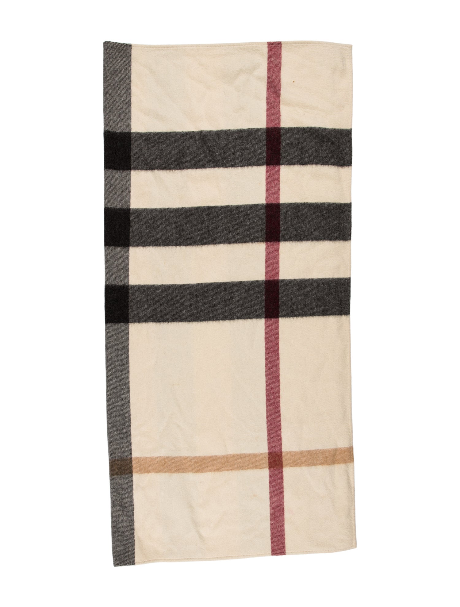 Burberry Kid's Cashmere Plaid Print Blanket