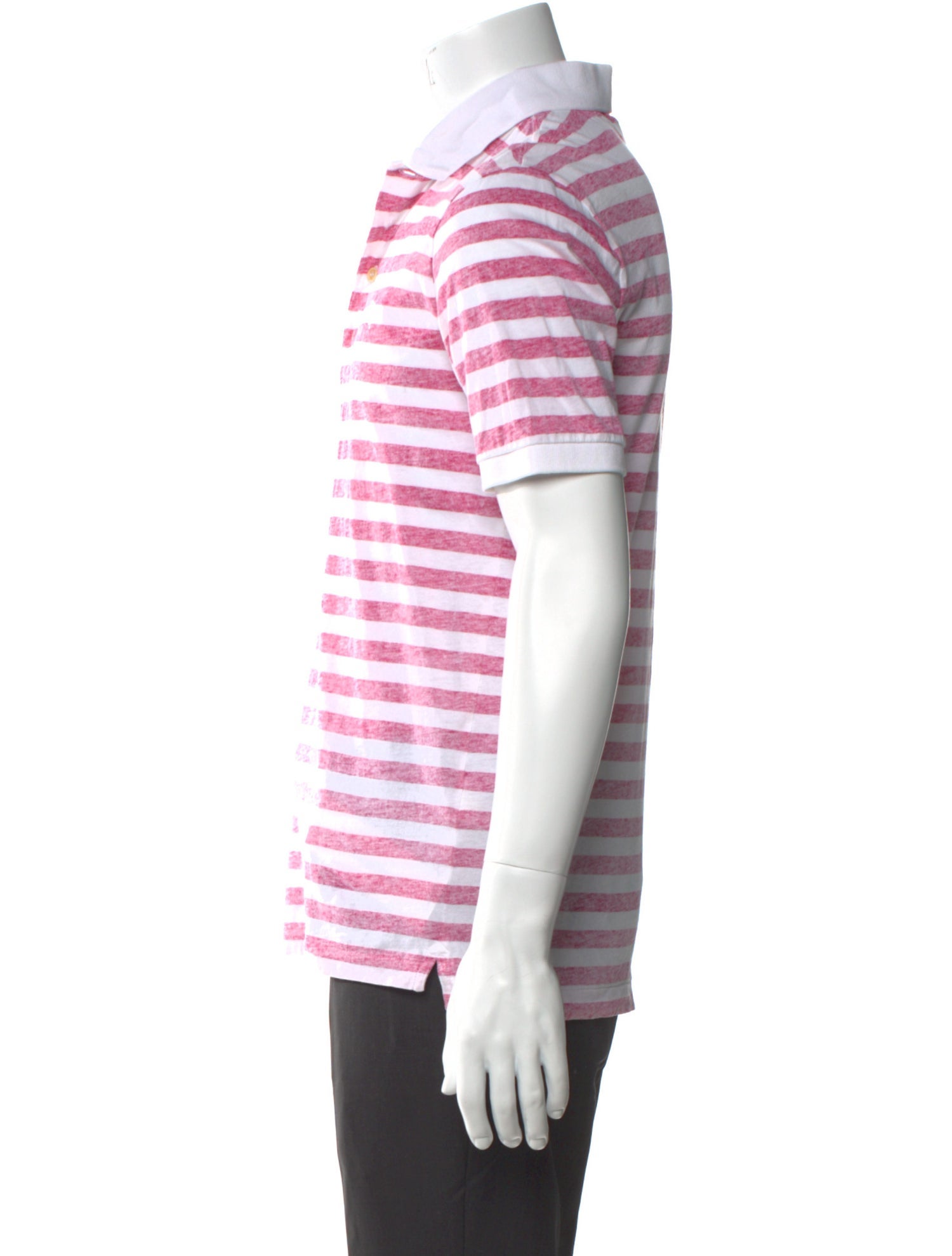 Burberry Striped Collar Polo Shirt