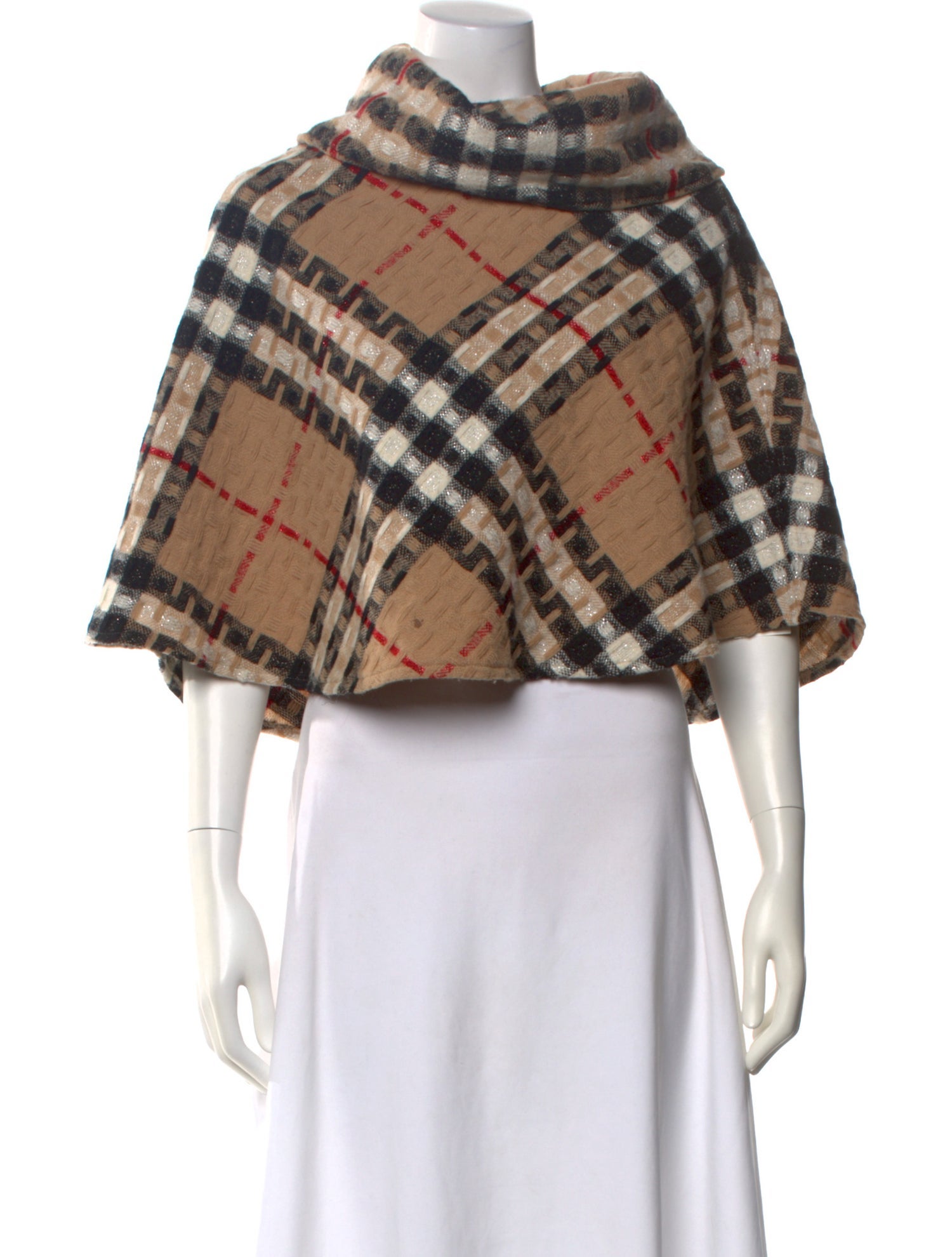 Burberry Poncho Merino Wool Sweater