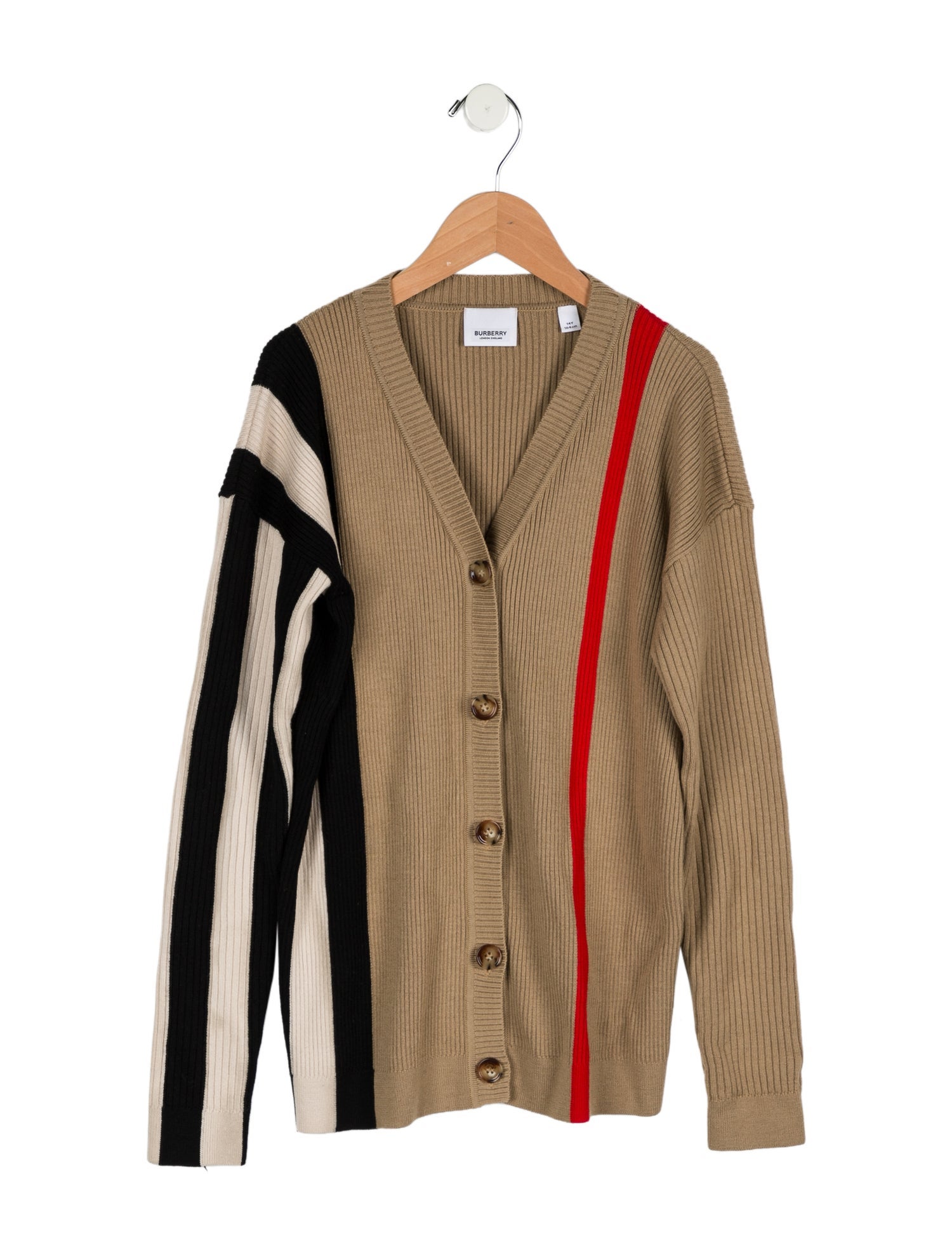 Burberry Girls' Knit Vintage Check Cardigan