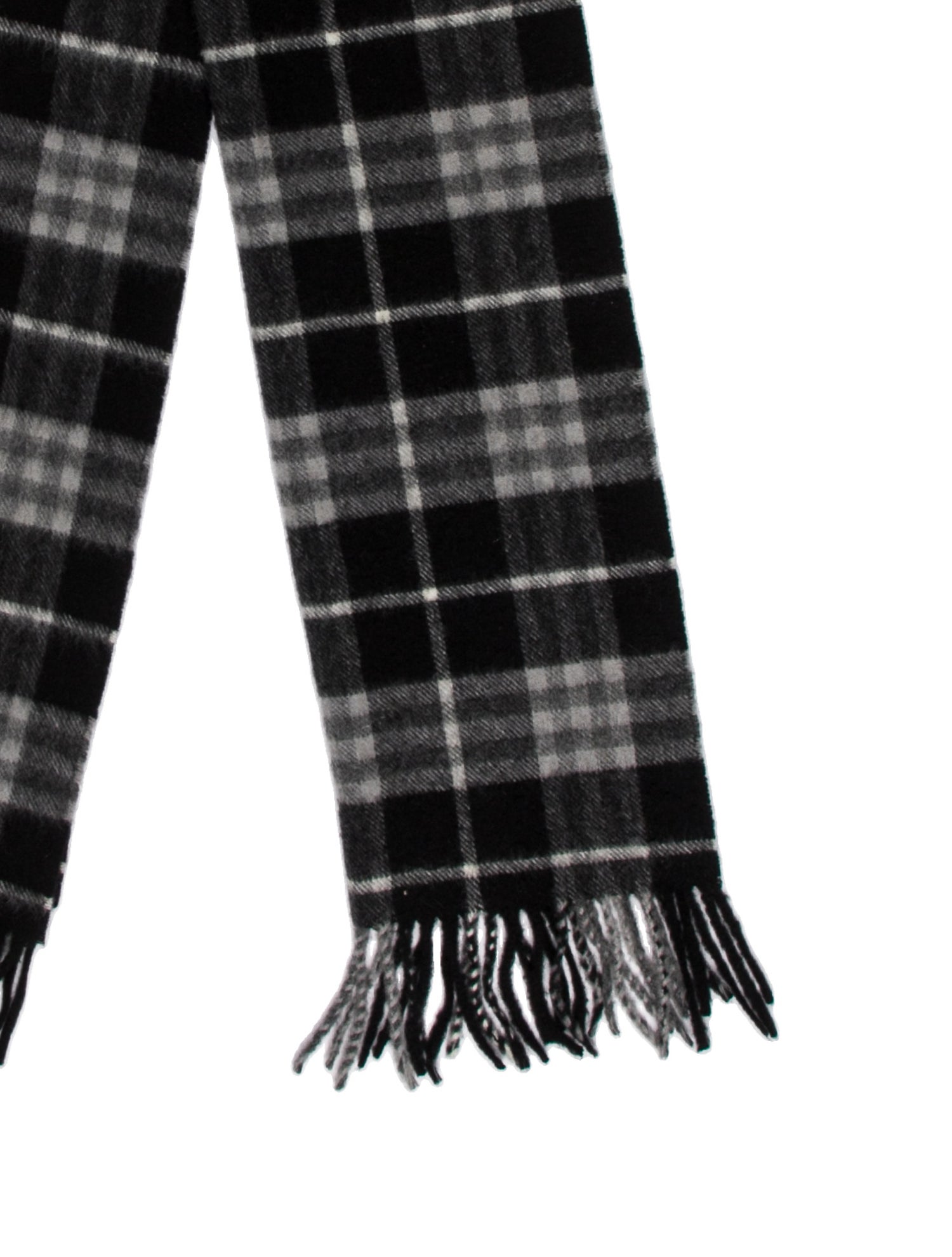 Burberry Cashmere Plaid Print Scarf