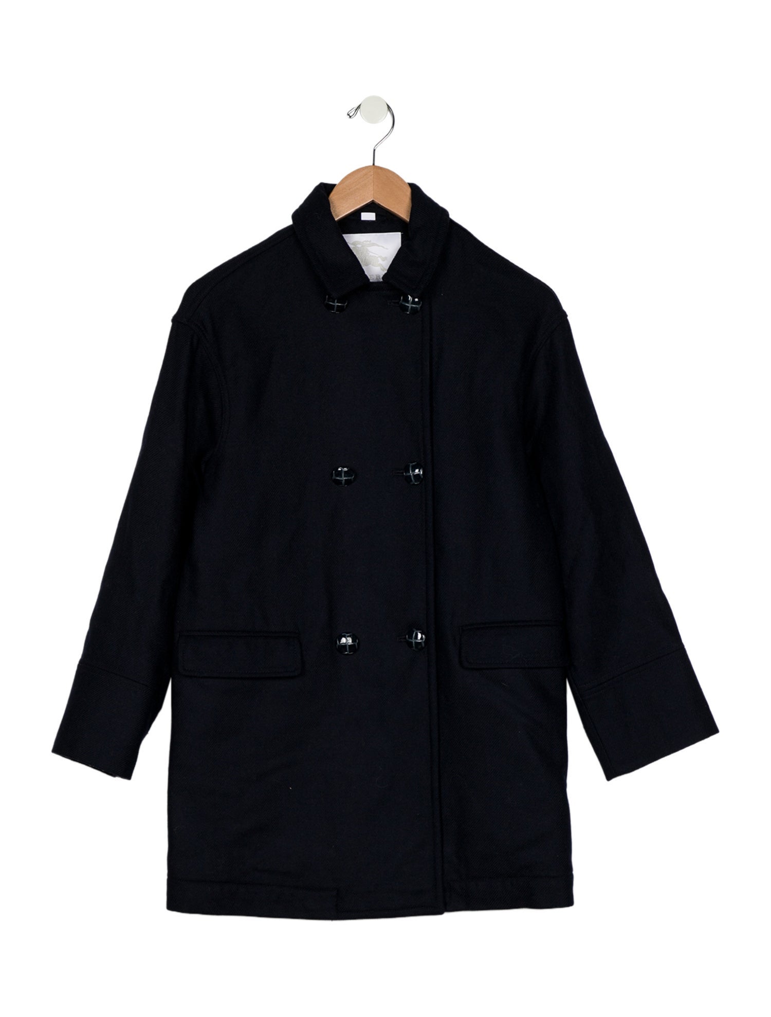 Burberry Cotton blue button up jacket