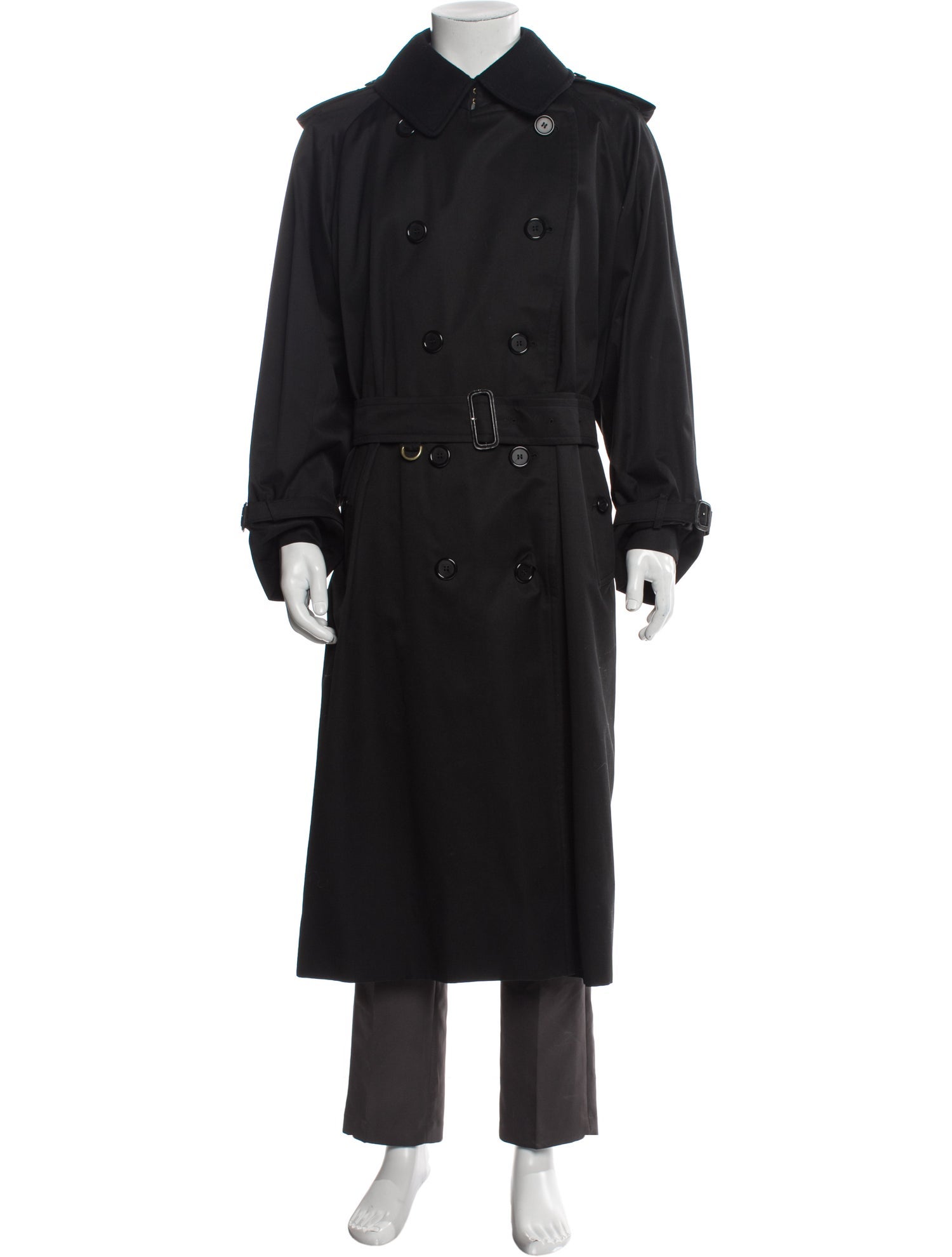 Burberry Nova Check Pattern Trench Coat