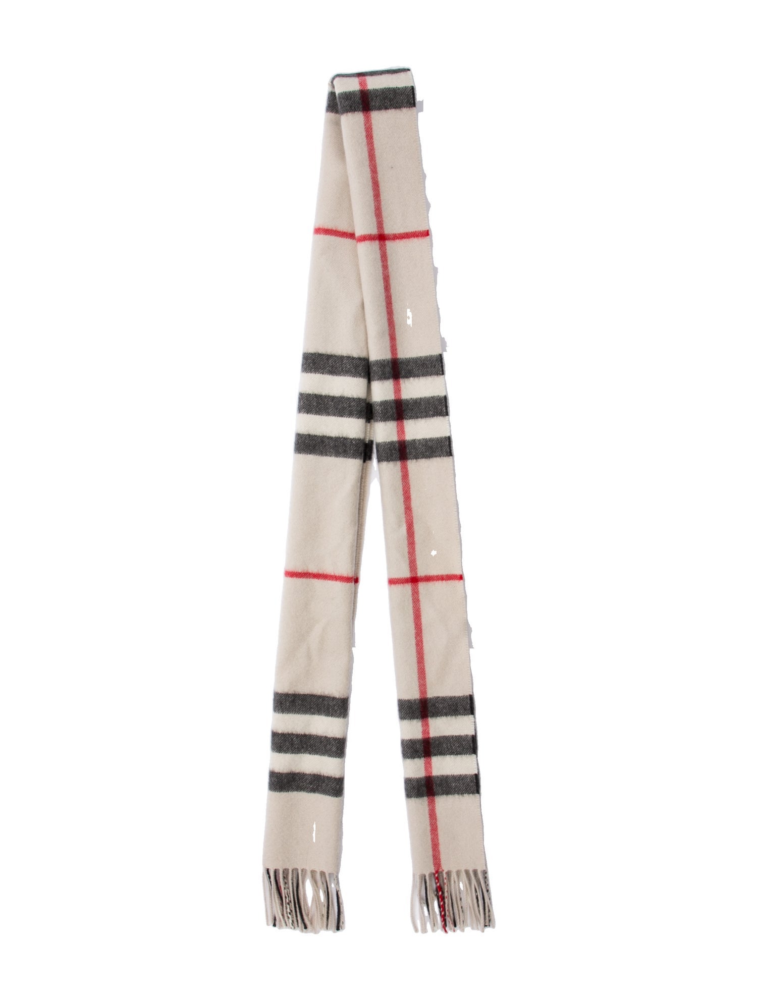 Burberry Cashmere House Check Pattern Scarf