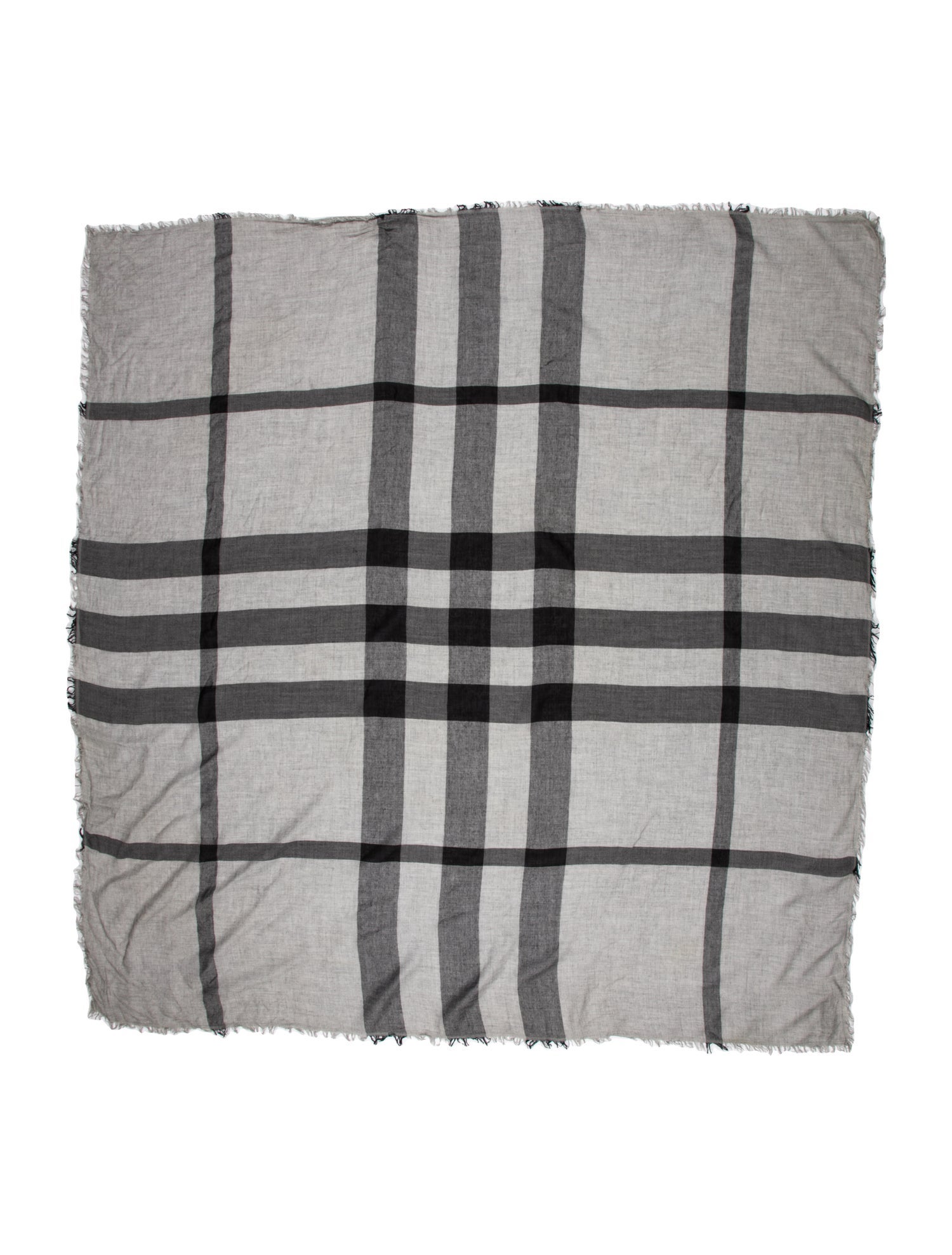 Burberry Plaid Print Scarf