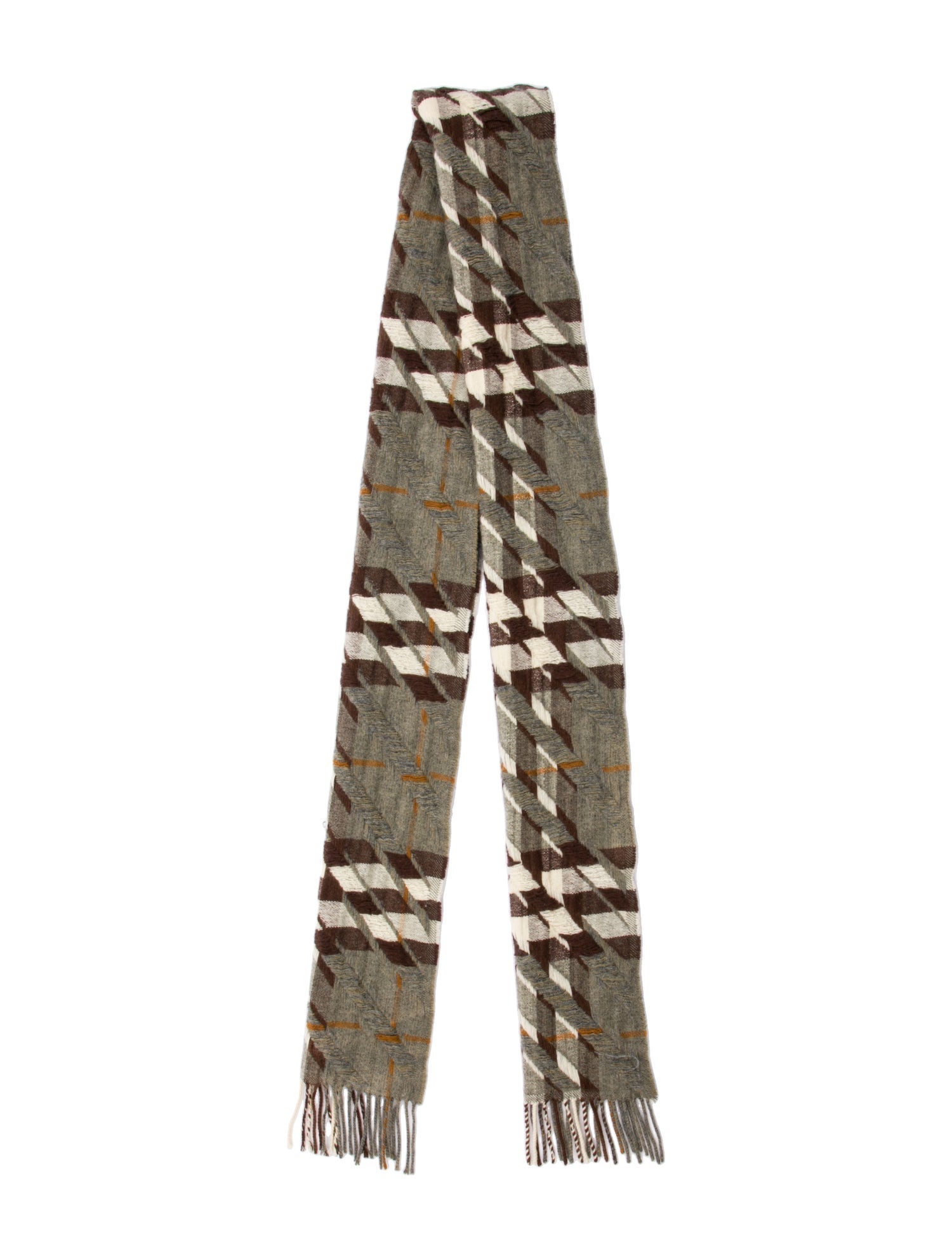 Burberry Cashmere Nova Check Pattern Scarf