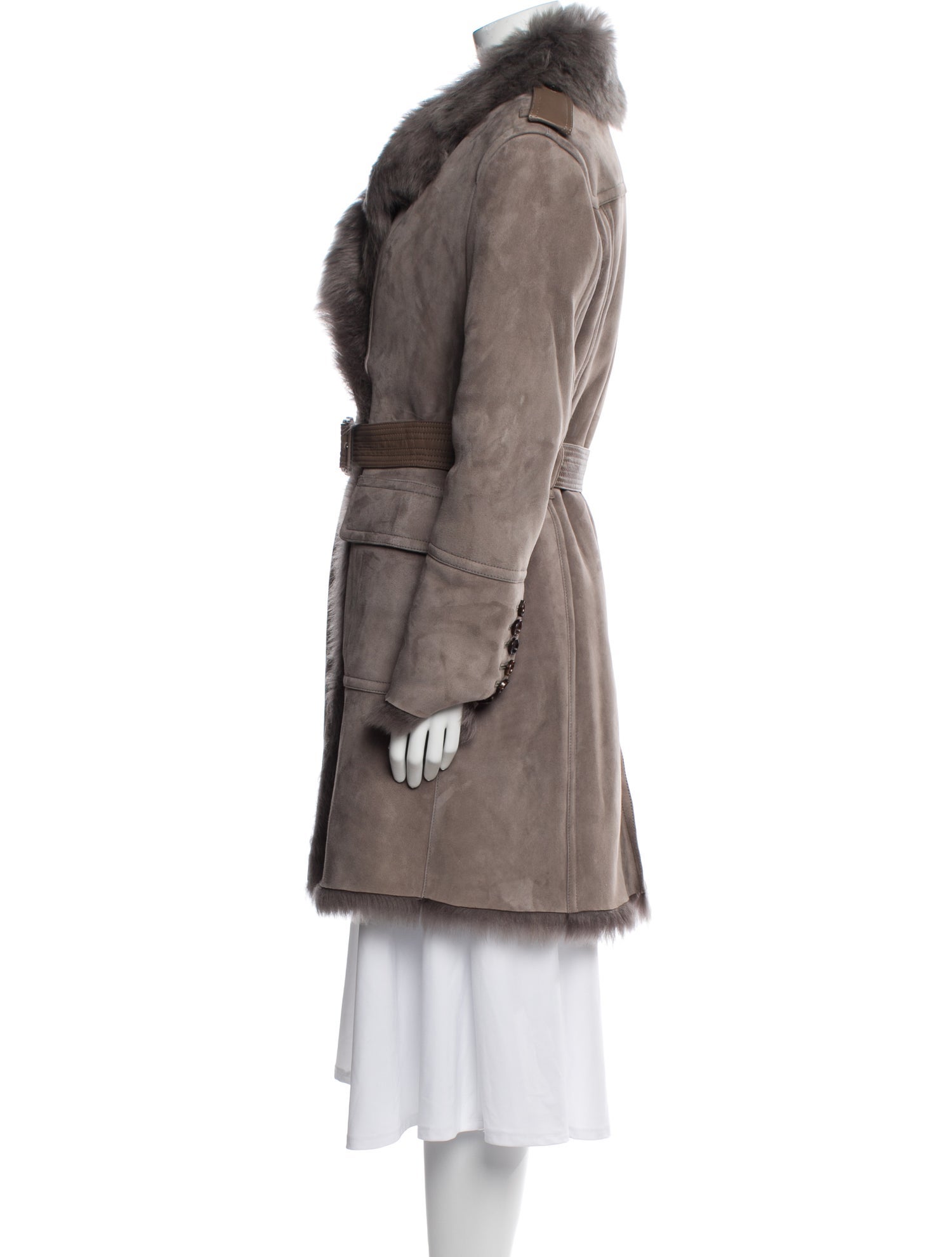 Burberry London Shearling Fur Coat w/ Tags